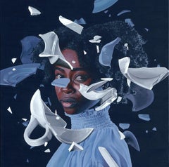 Blue Serenity - Contemporary Spray Paint Graffiti by Studio Giftig