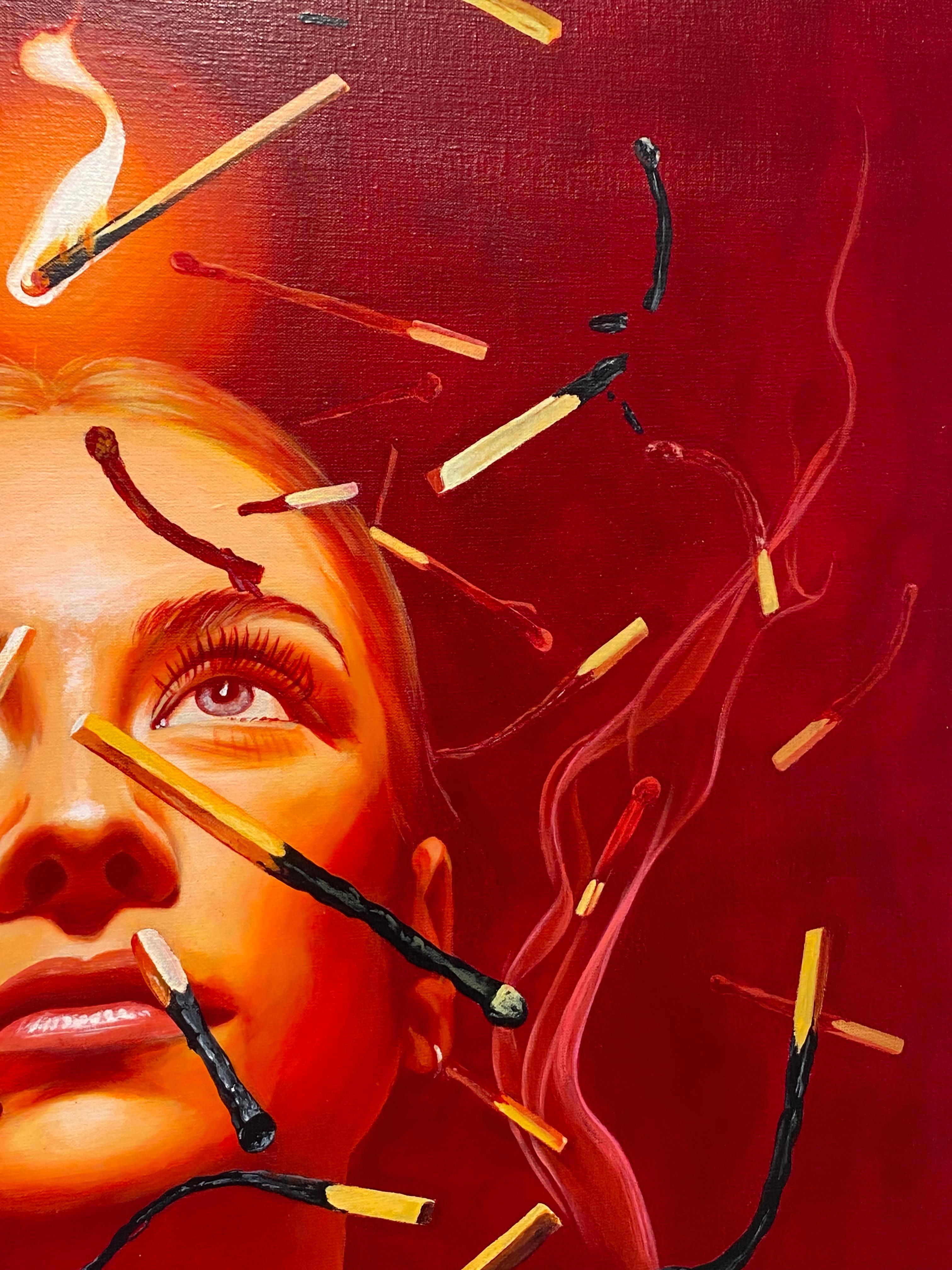 La luce della speranza - Graffiti contemporanei con vernice spray di Studio Giftig in vendita 2