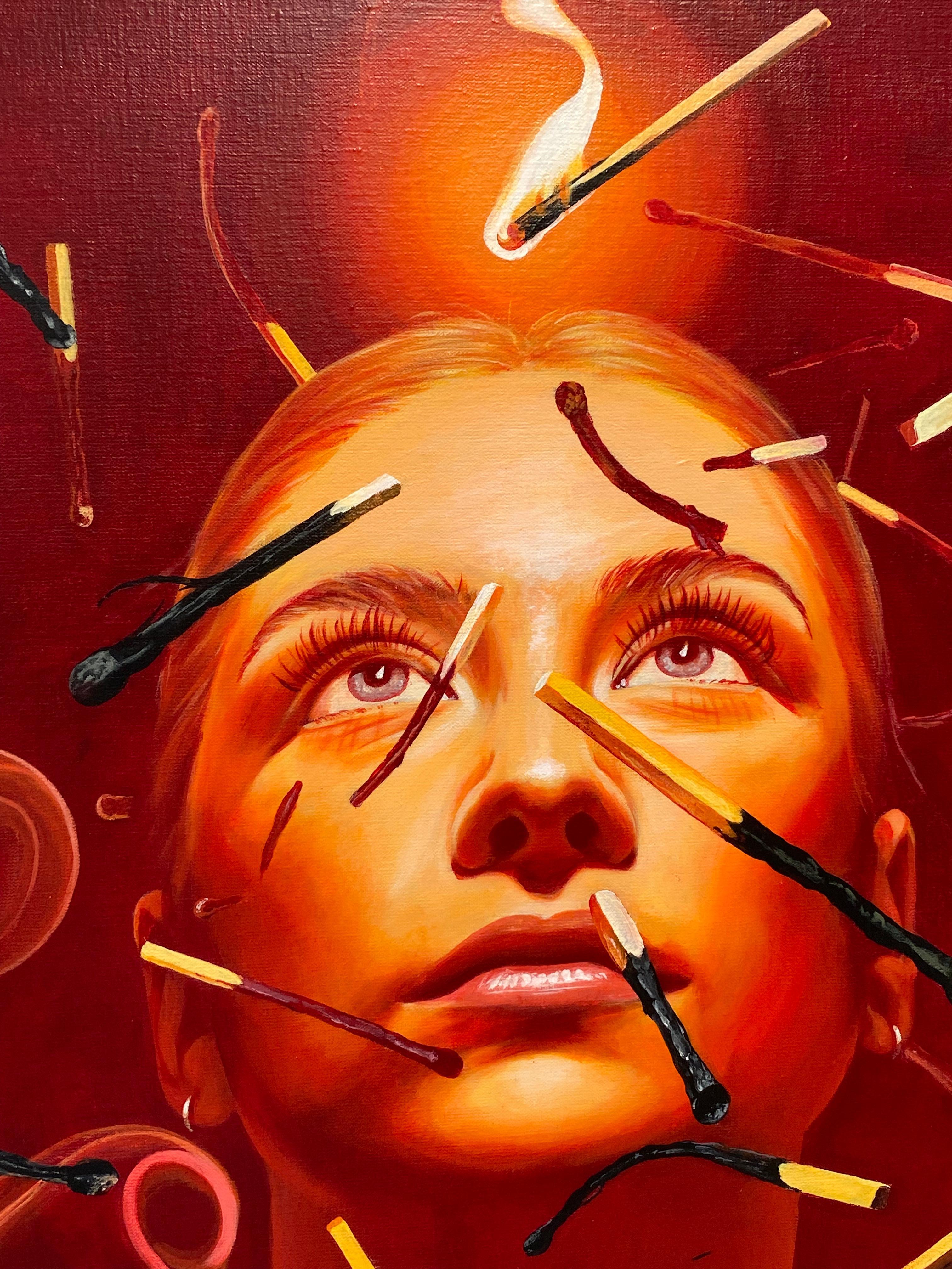La luce della speranza - Graffiti contemporanei con vernice spray di Studio Giftig in vendita 3