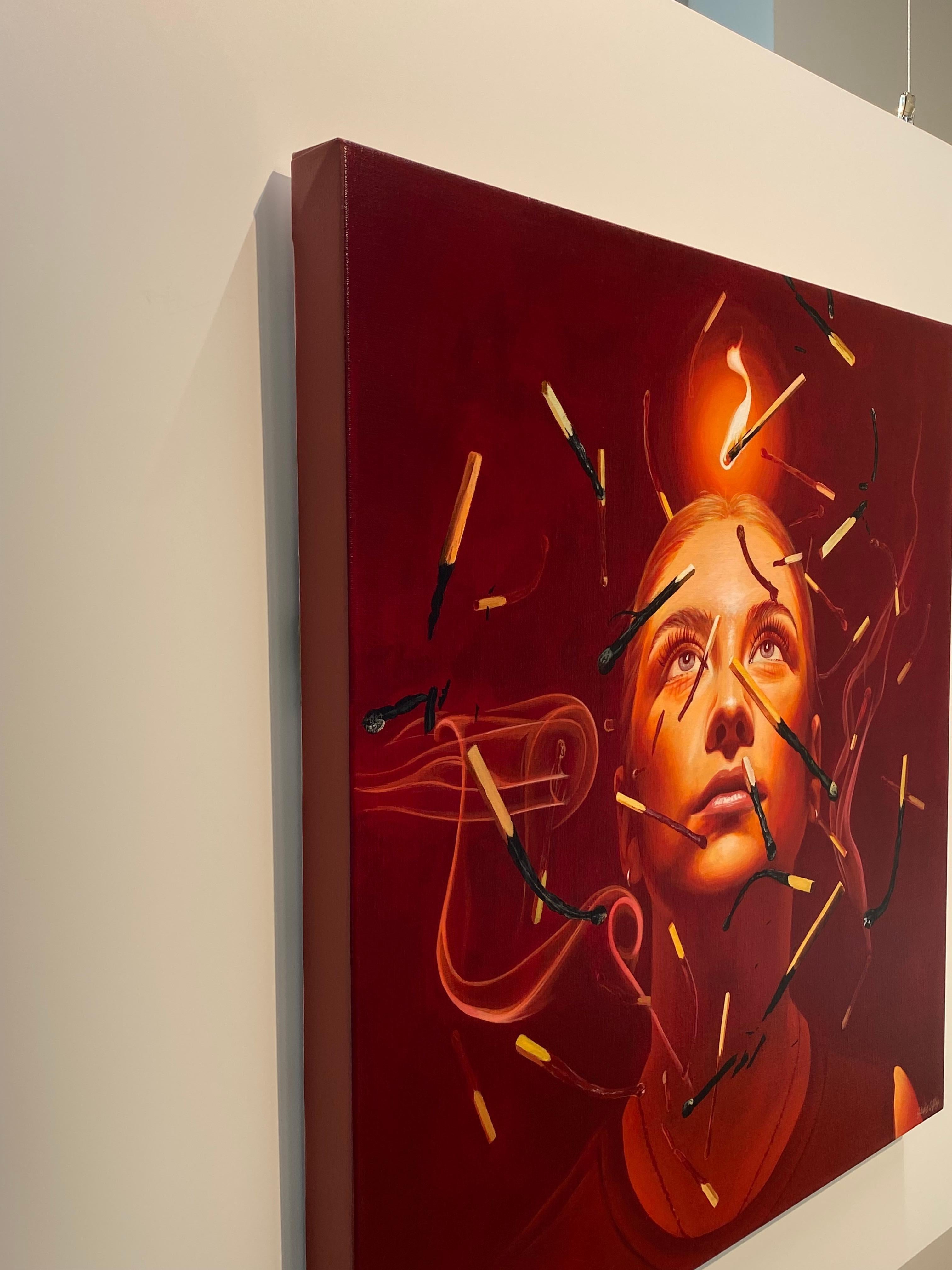 La luce della speranza - Graffiti contemporanei con vernice spray di Studio Giftig in vendita 7