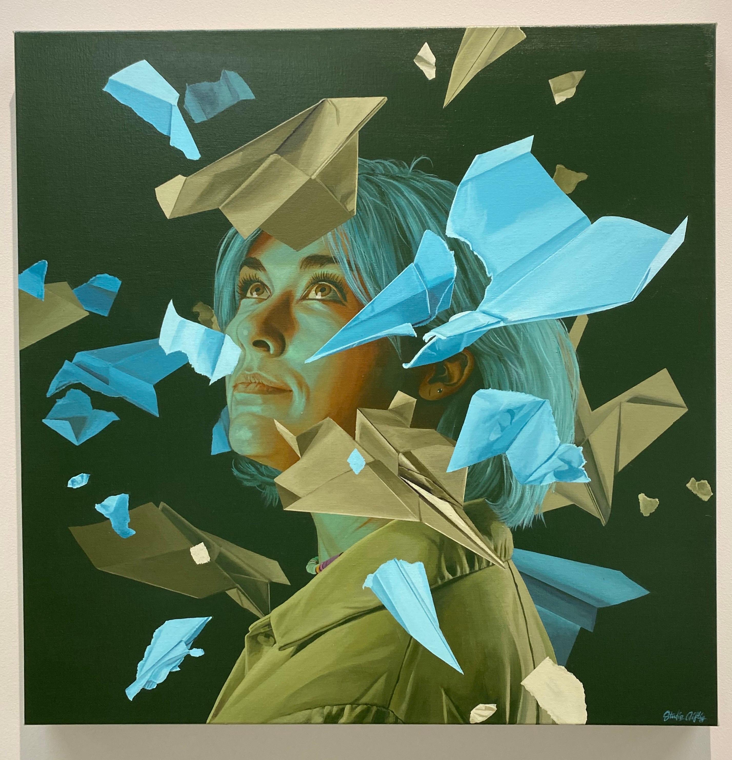 Up & Up - Graffiti contemporanei con vernice spray dello Studio Giftig in vendita 1