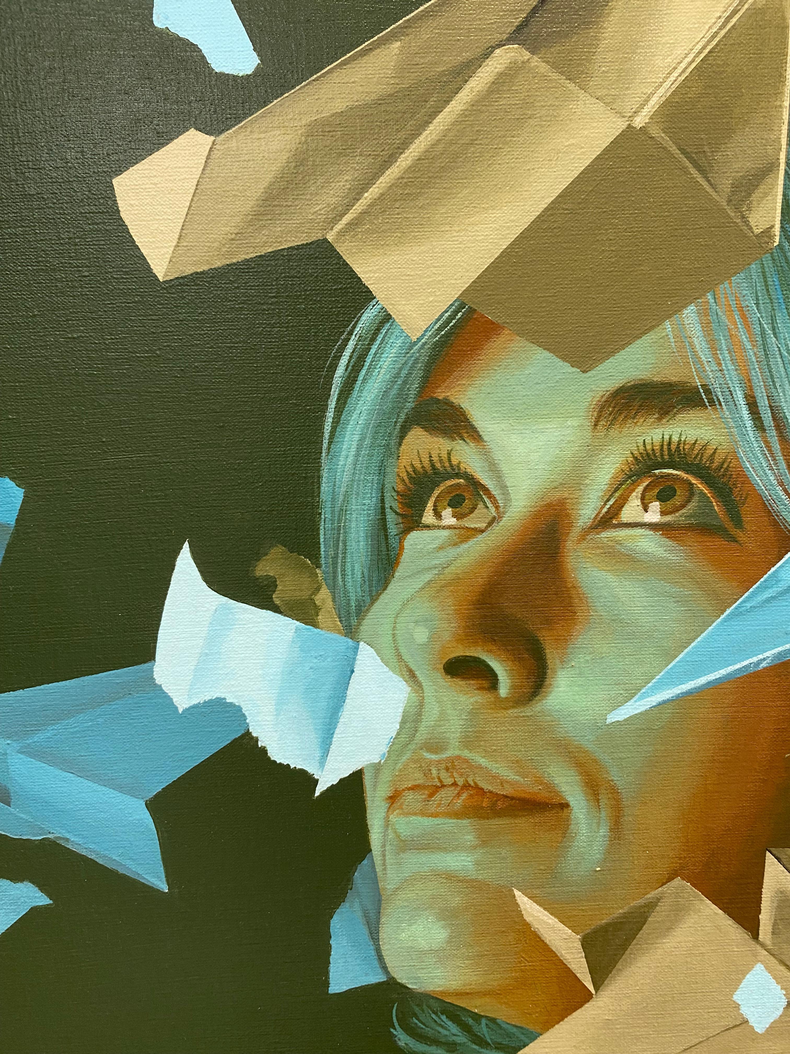 Up & Up - Graffiti contemporanei con vernice spray dello Studio Giftig in vendita 2
