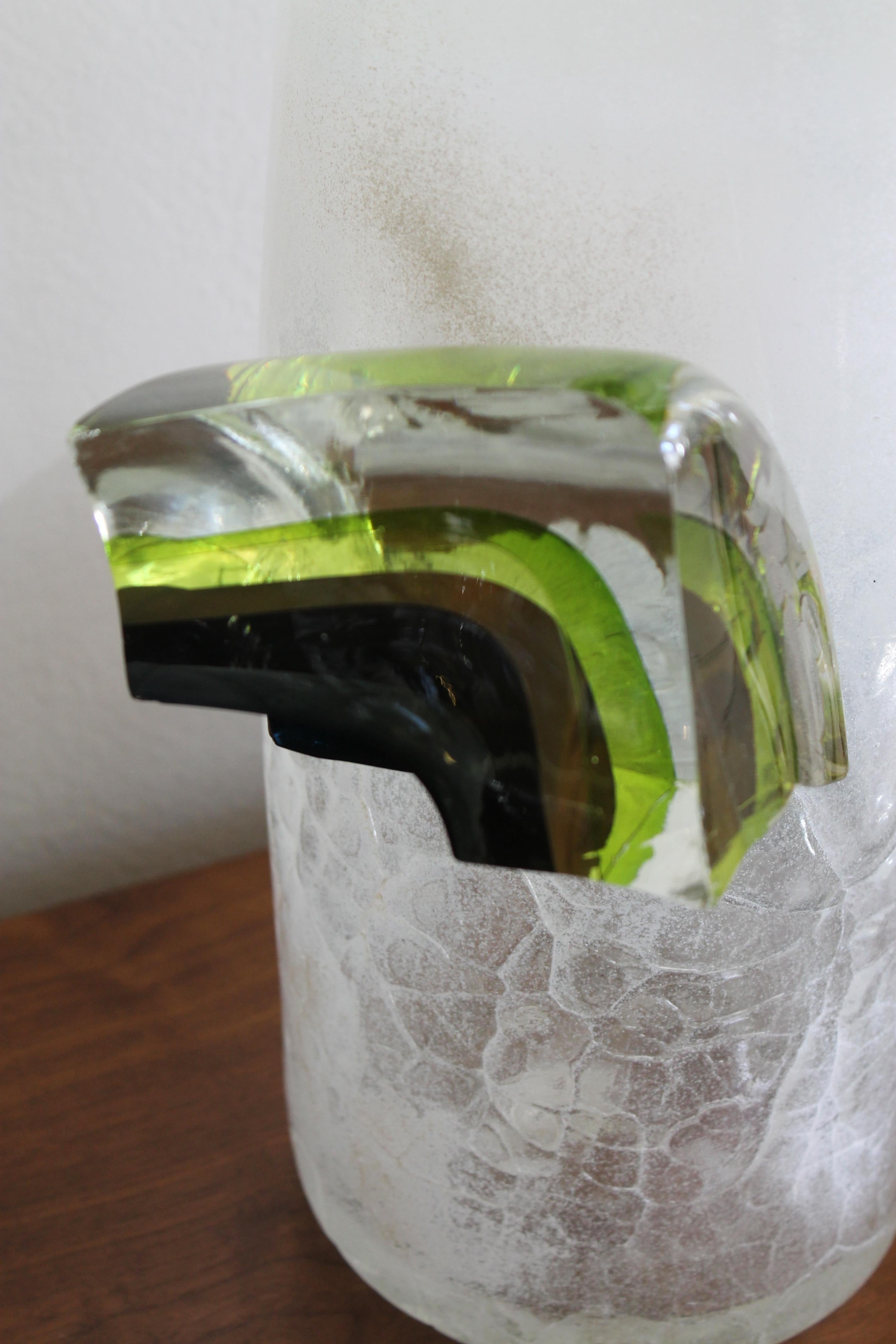 Blown Glass Studio Glass Vase, Dale Chihuly Jerusalem Cylinder