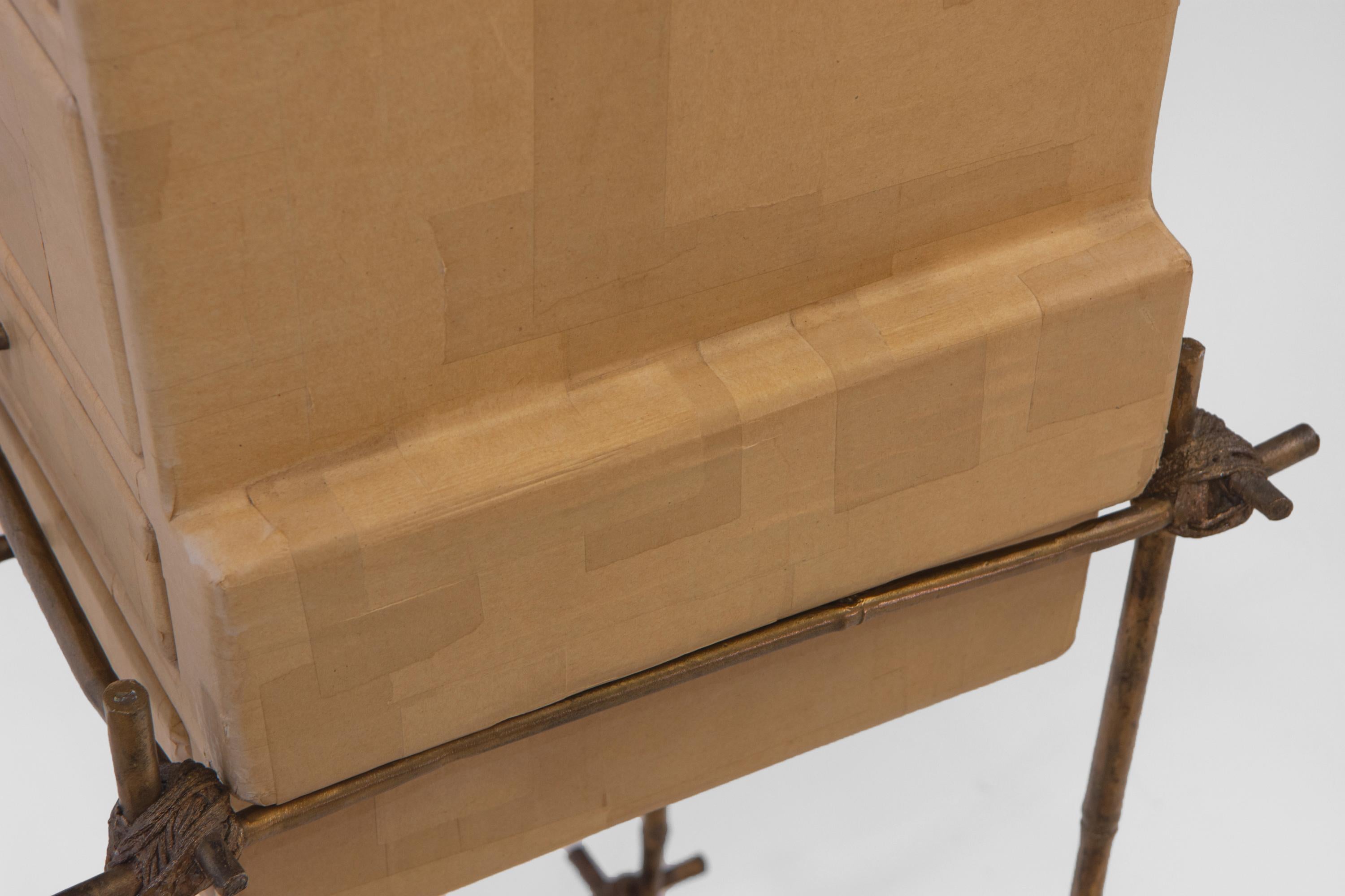 Studio Glithero Ad Hoc Cabinet sur pied en bambou bronze doré Les French Series 1 en vente 7