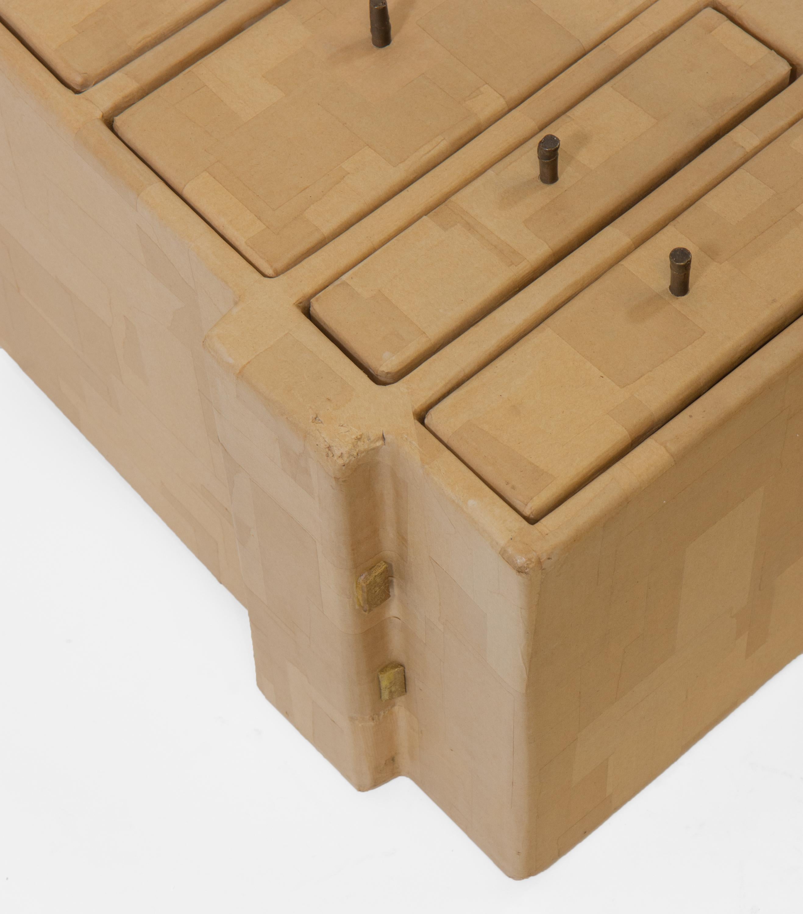 Studio Glithero Ad Hoc Cabinet sur pied en bambou bronze doré Les French Series 1 en vente 8