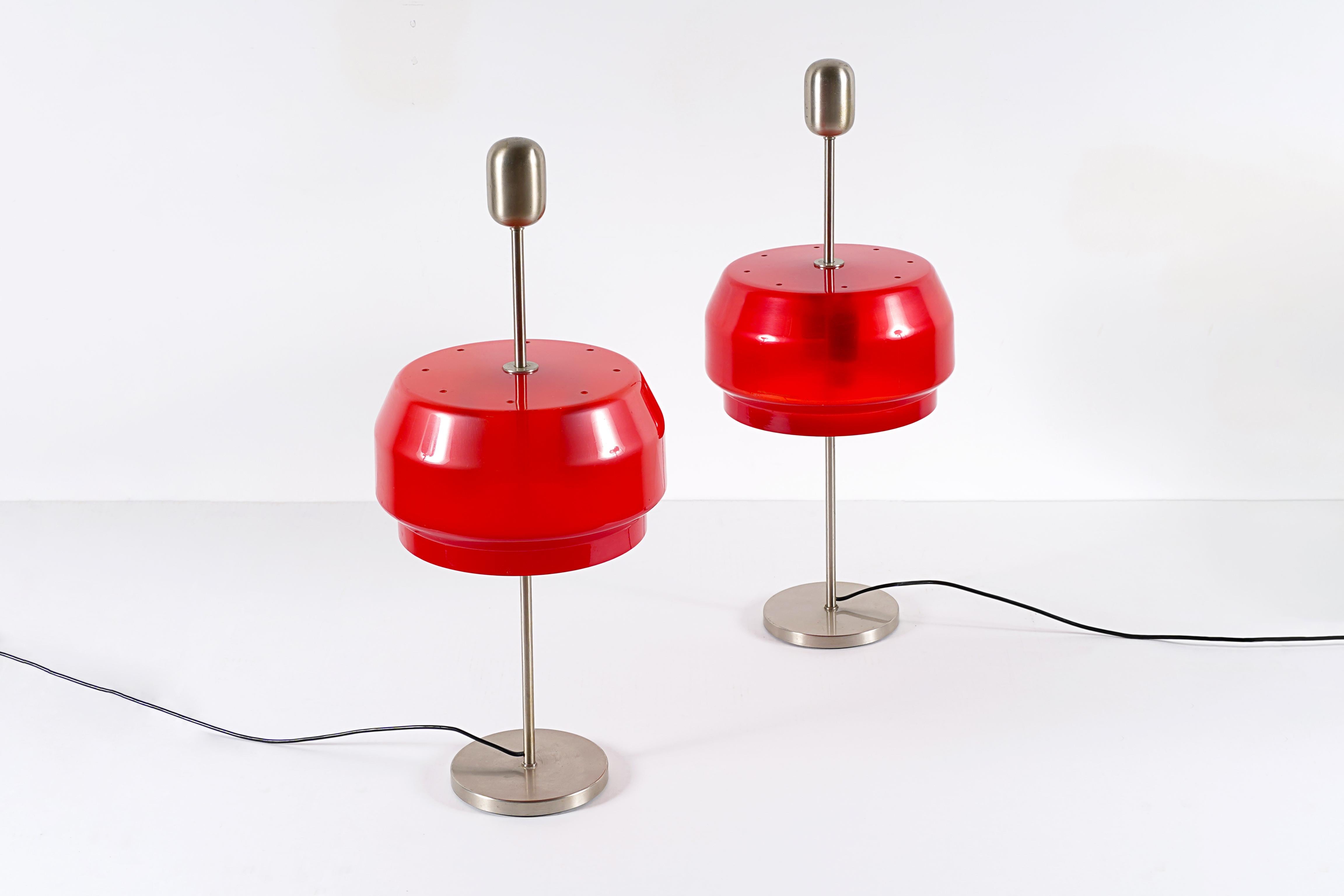 Mid-Century Modern Studio GPA Monti - KARTELL 1959 - Pair of lamps KD 9 by G. Piero and Anna Monti For Sale