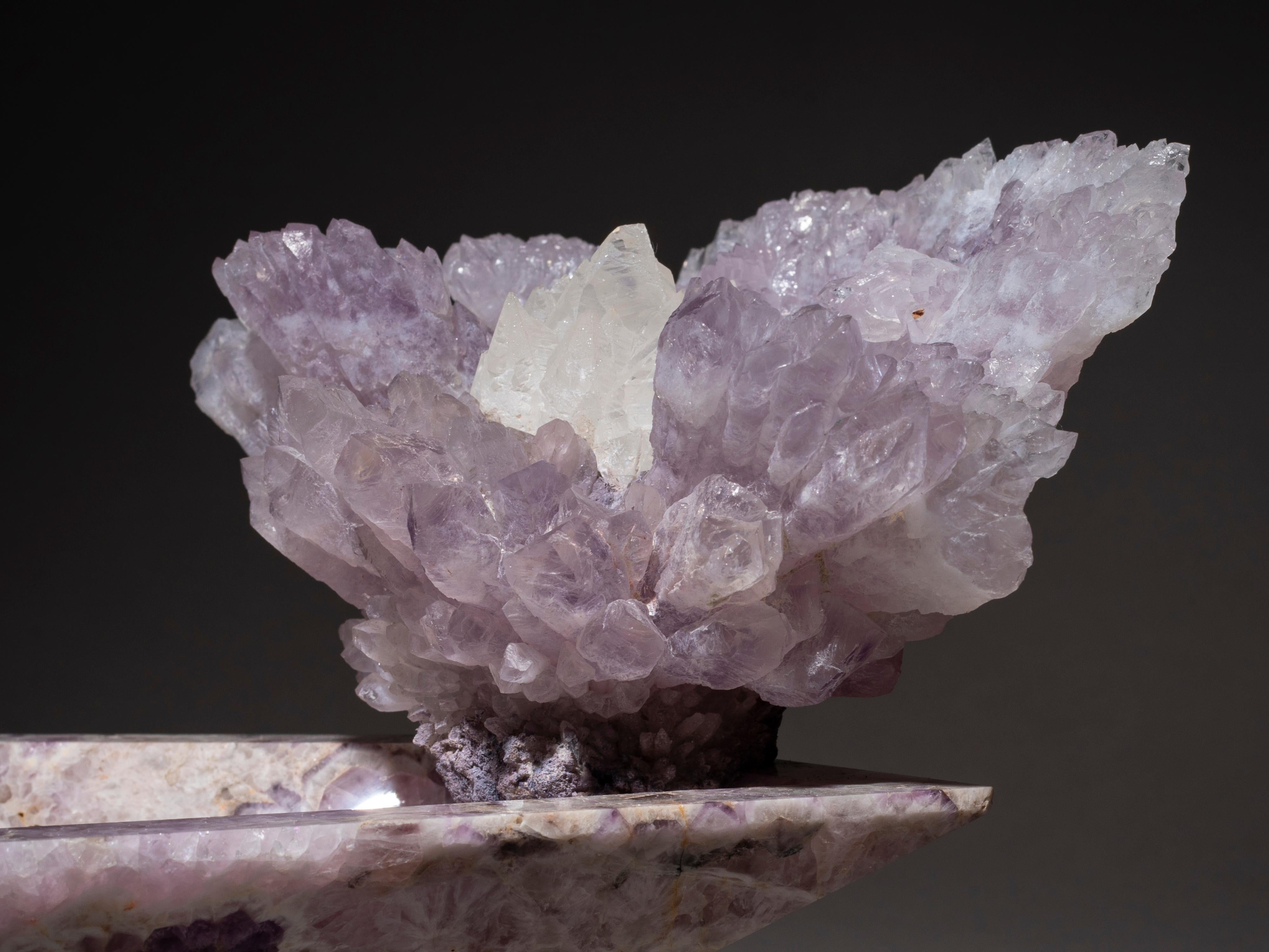 Studio Greytak Bling Bowl 8, Amethyst and Quartz For Sale 4