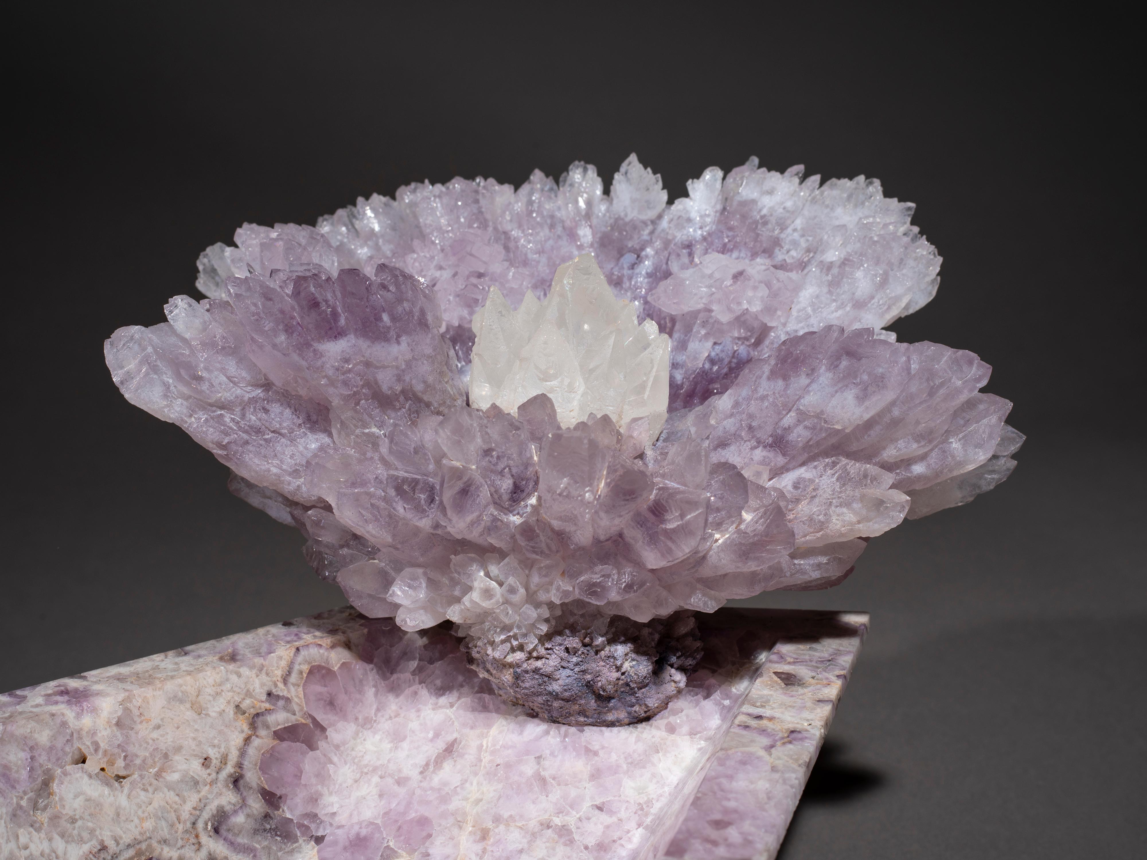 Studio Greytak Bling Bowl 8, Amethyst and Quartz For Sale 6