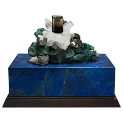 Studio Greytak 'Bling Box 3' Lapis Lazuli, Wenge, Malachite, Decorative Box
