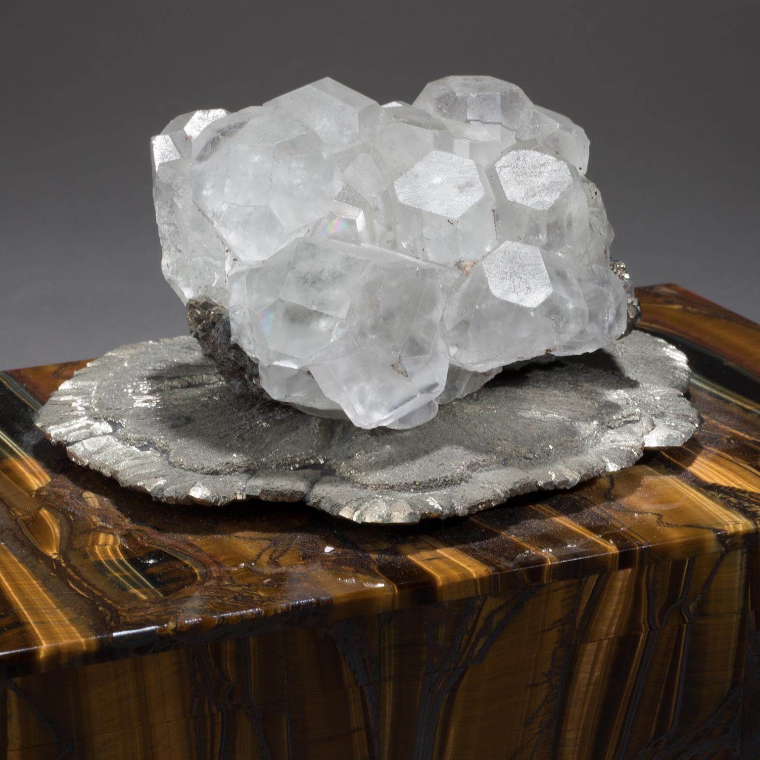 Contemporary Studio Greytak 'Bling Box 6' Fluorite, Pyrite Sun, Amber, Topaz and Meteorite For Sale
