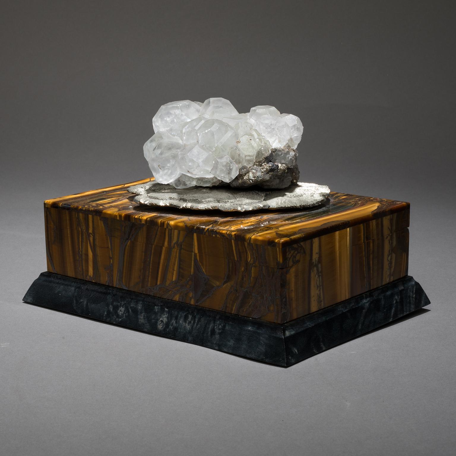 Quartz Studio Greytak 'Bling Box 6' Fluorite, Pyrite Sun, Amber, Topaz and Meteorite For Sale