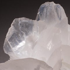 Studio Greytak 'Calcite on Cast Glass Base' White & Clear Calcite & Yellow Glass