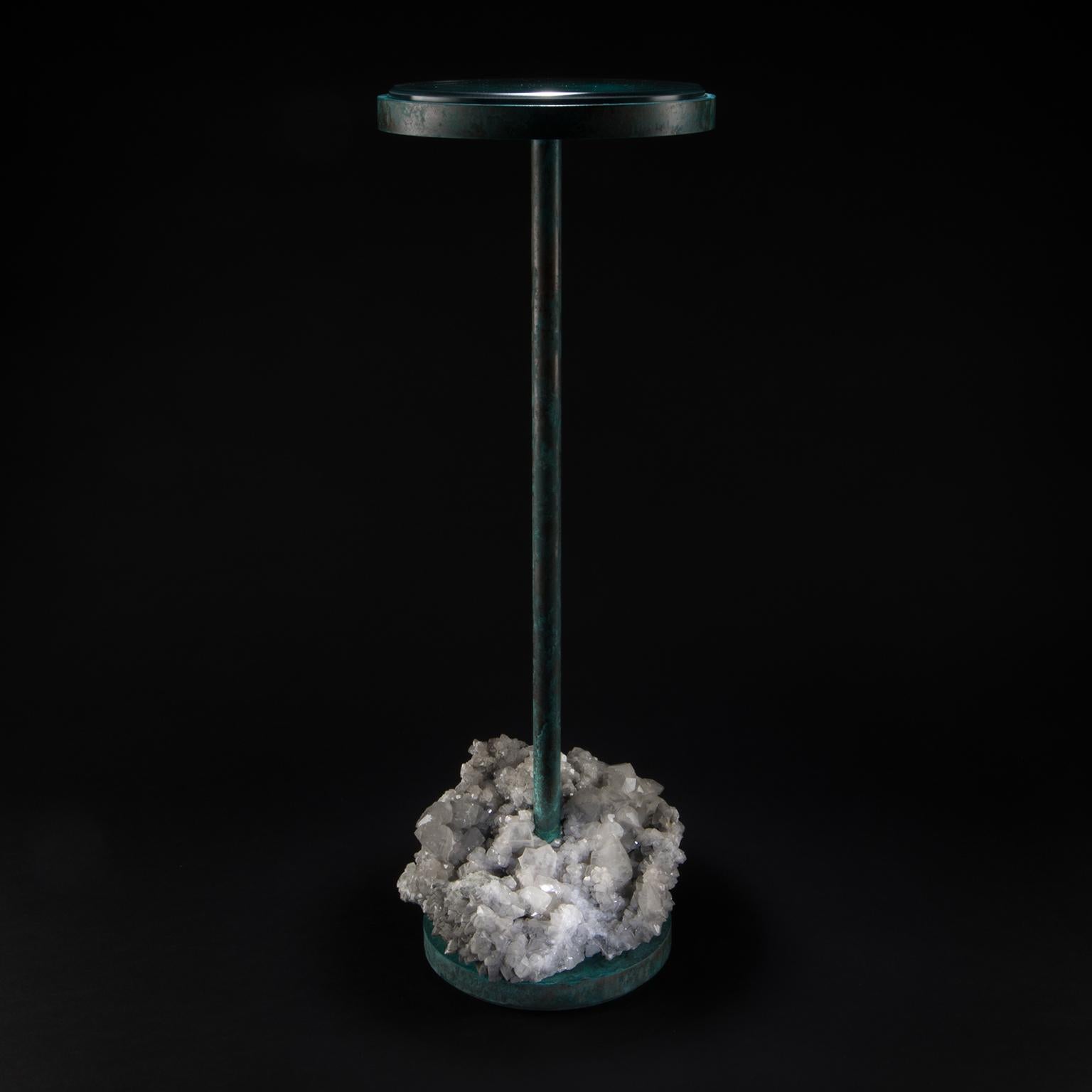 Studio Greytak 'Havana Table 10' Manganoan Calcite and Copper Patina In New Condition For Sale In Missoula, MT