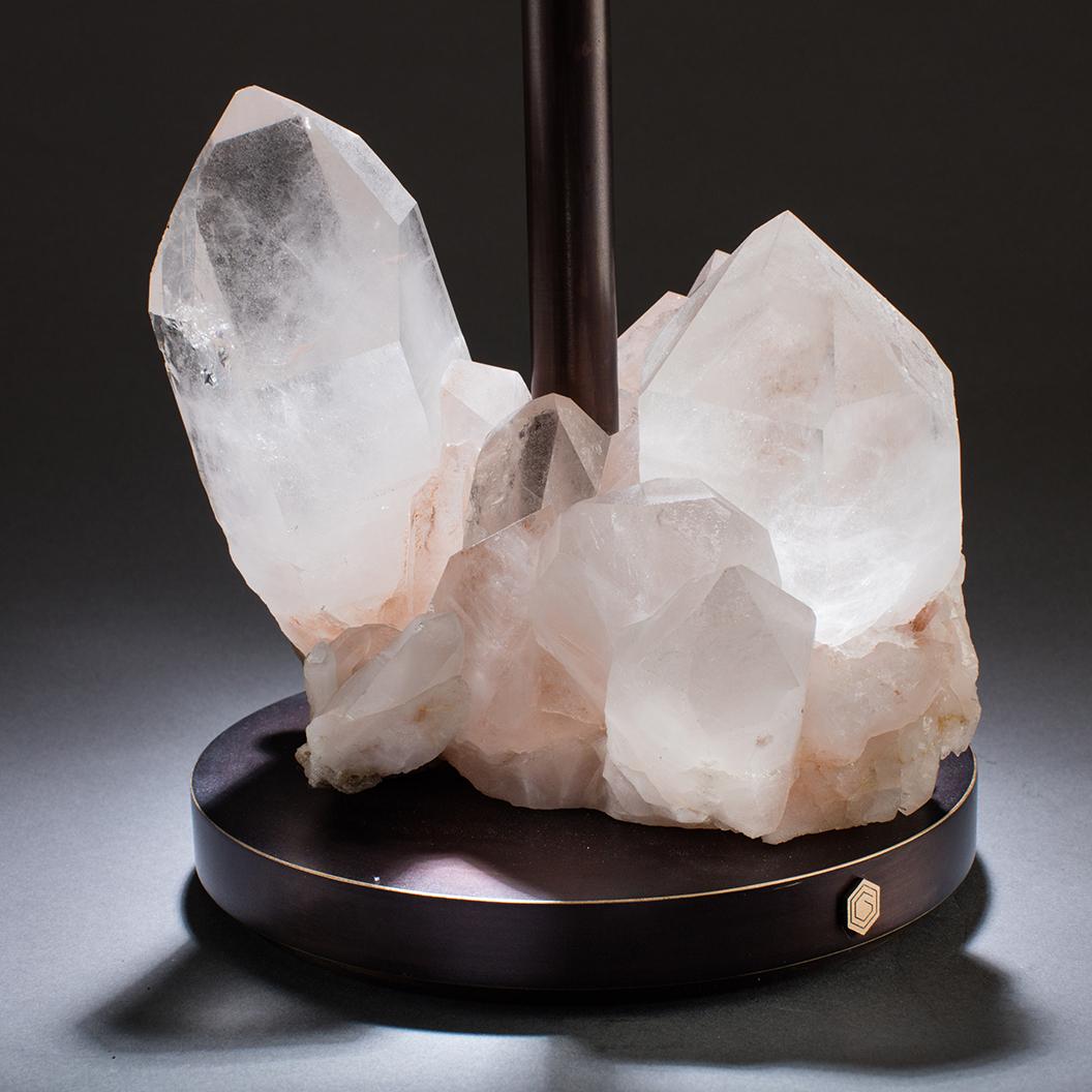 HAVANA TABLE 4

Studio Greytak’s Havana table 4 is a study in enlightenment. Soaring crystals of Himalayan quartz mimic the towering peaks and spiritual power of the land from which they originated. The most mystical of all crystals, they will