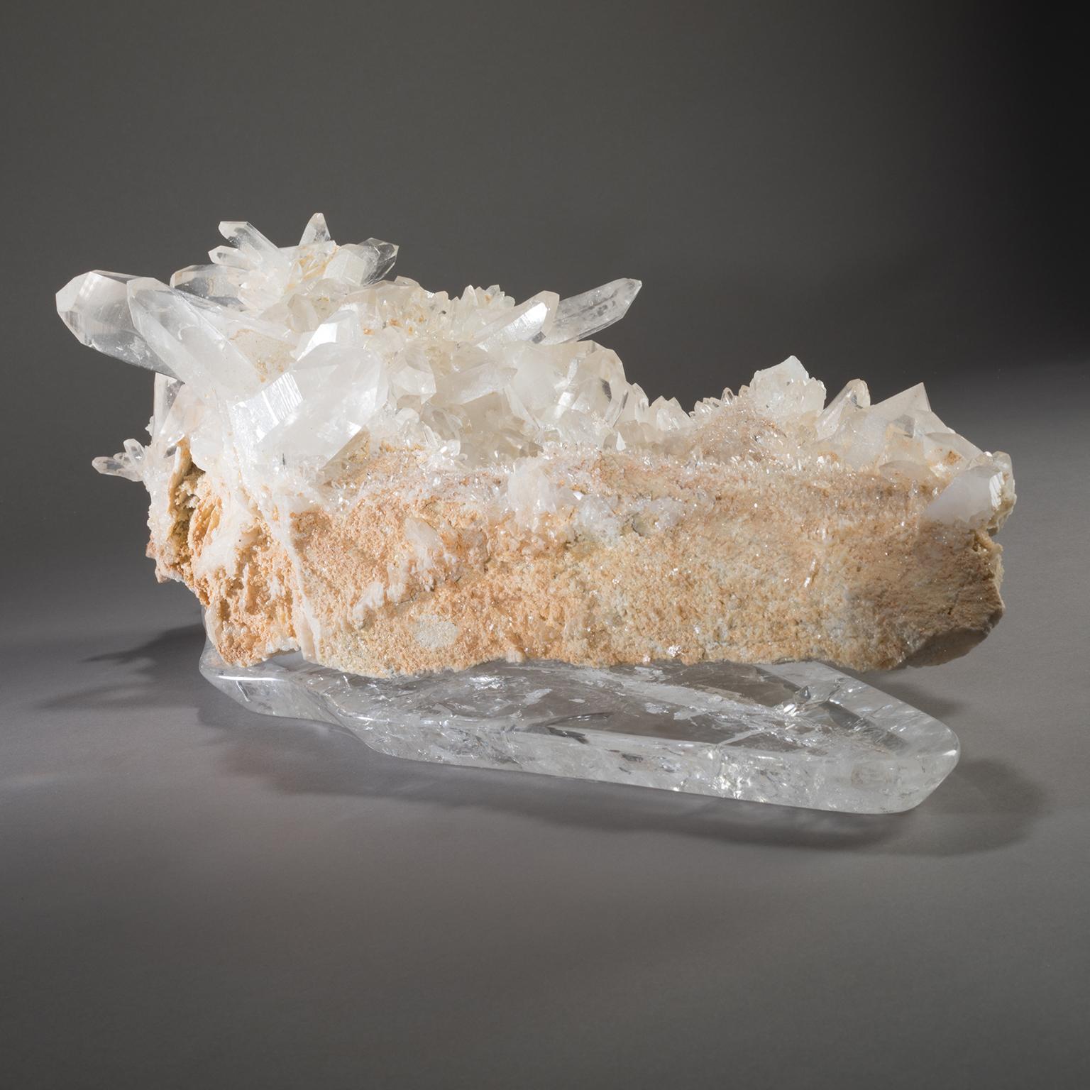 Studio Greytak 'Himalaya-Quarz auf Kristallsockel' Meru Peak Clear Quartz (amerikanisch)