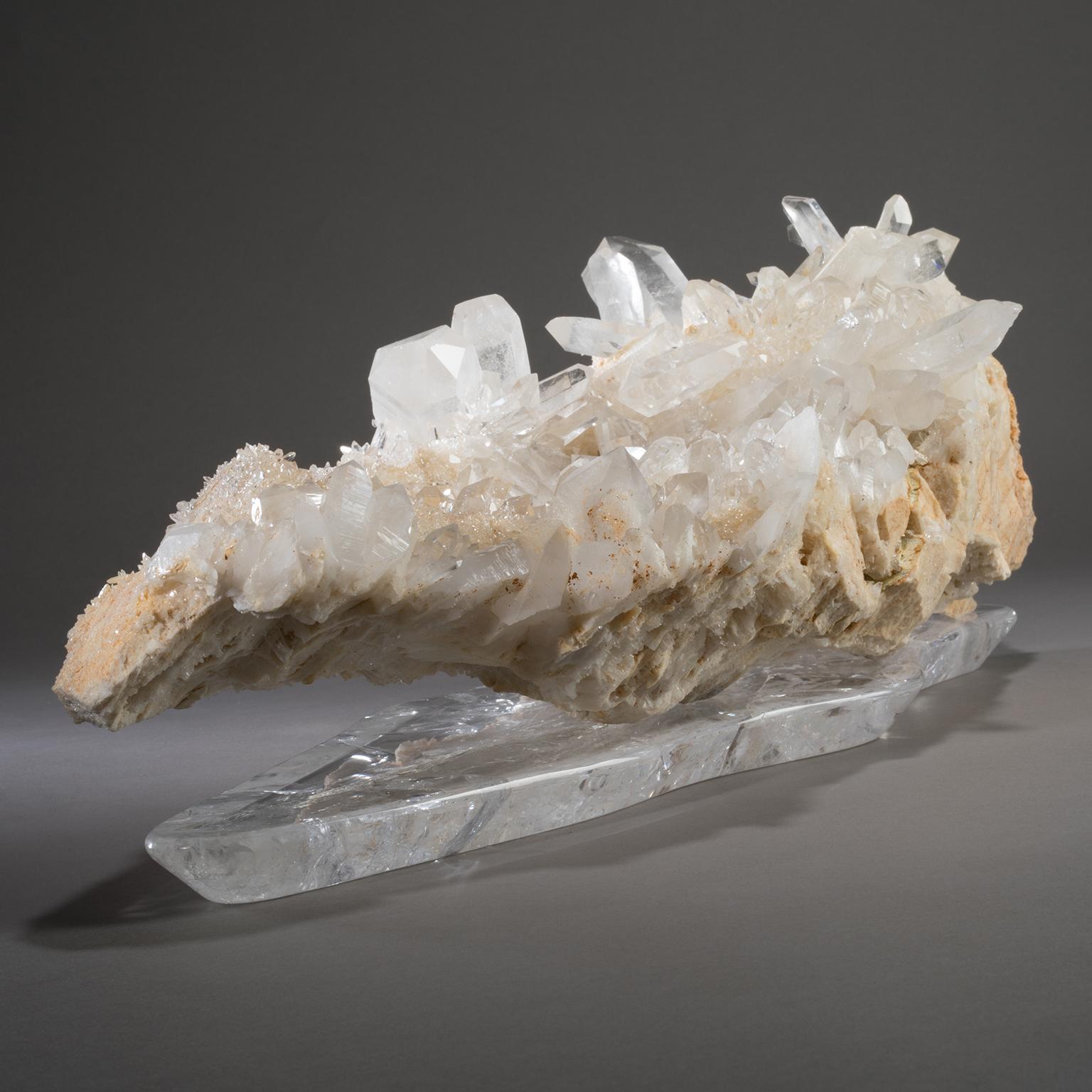 Studio Greytak 'Himalaya-Quarz auf Kristallsockel' Meru Peak Clear Quartz im Zustand „Neu“ in Missoula, MT