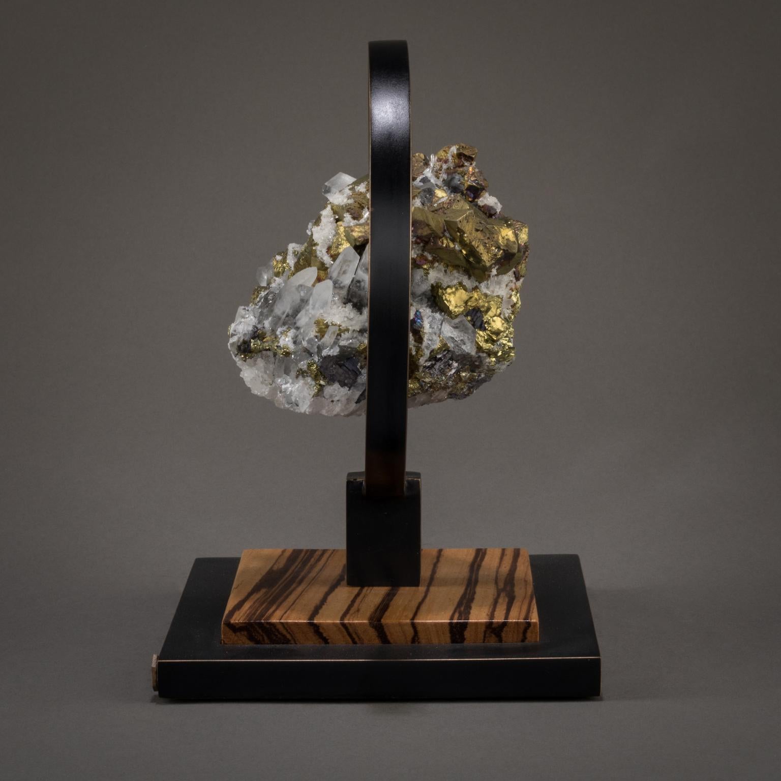 Studio Greytak 'Ouroboros 11' Bronze, Quartz, Sphalerite, and Chalcopyrite For Sale 2