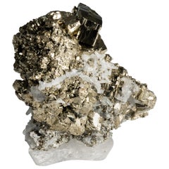 Studio Greytak, Pyrite avec quartz sur base en cristal, États-Unis, 2018