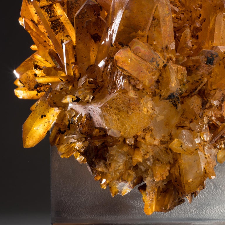 Quartz With Rust Studio Greytak 'Rusty Quartz on Aluminum Base' Natural Quartz and Cast ...