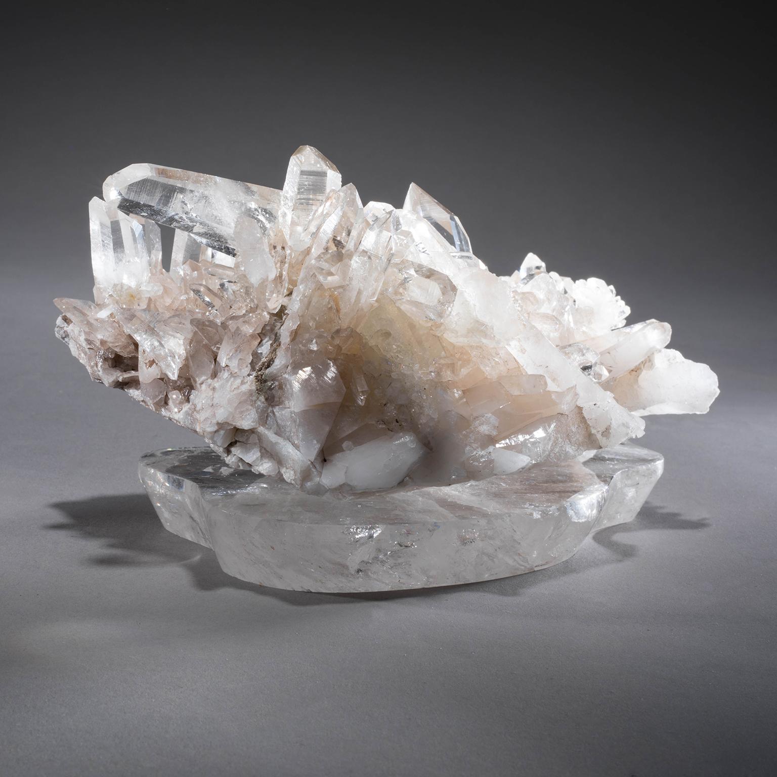 SMALL HIMALAYAN QUARTZ ON CRYSTAL BASE

The small footprint of Studio Greytak’s Small Himalayan Quartz on Crystal Base belies its significance. Uncovered by hand and lovingly wrapped in fabric, this ancient mineral was carefully carried down from