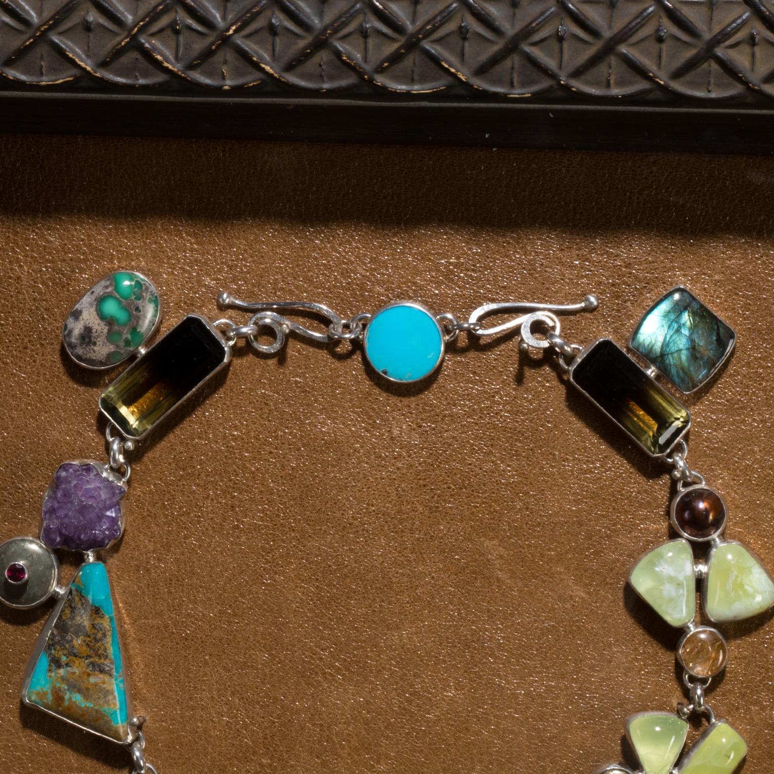 American Studio Greytak 'Tulum Treasure Necklace' Framed Necklace -  Display or Wear For Sale