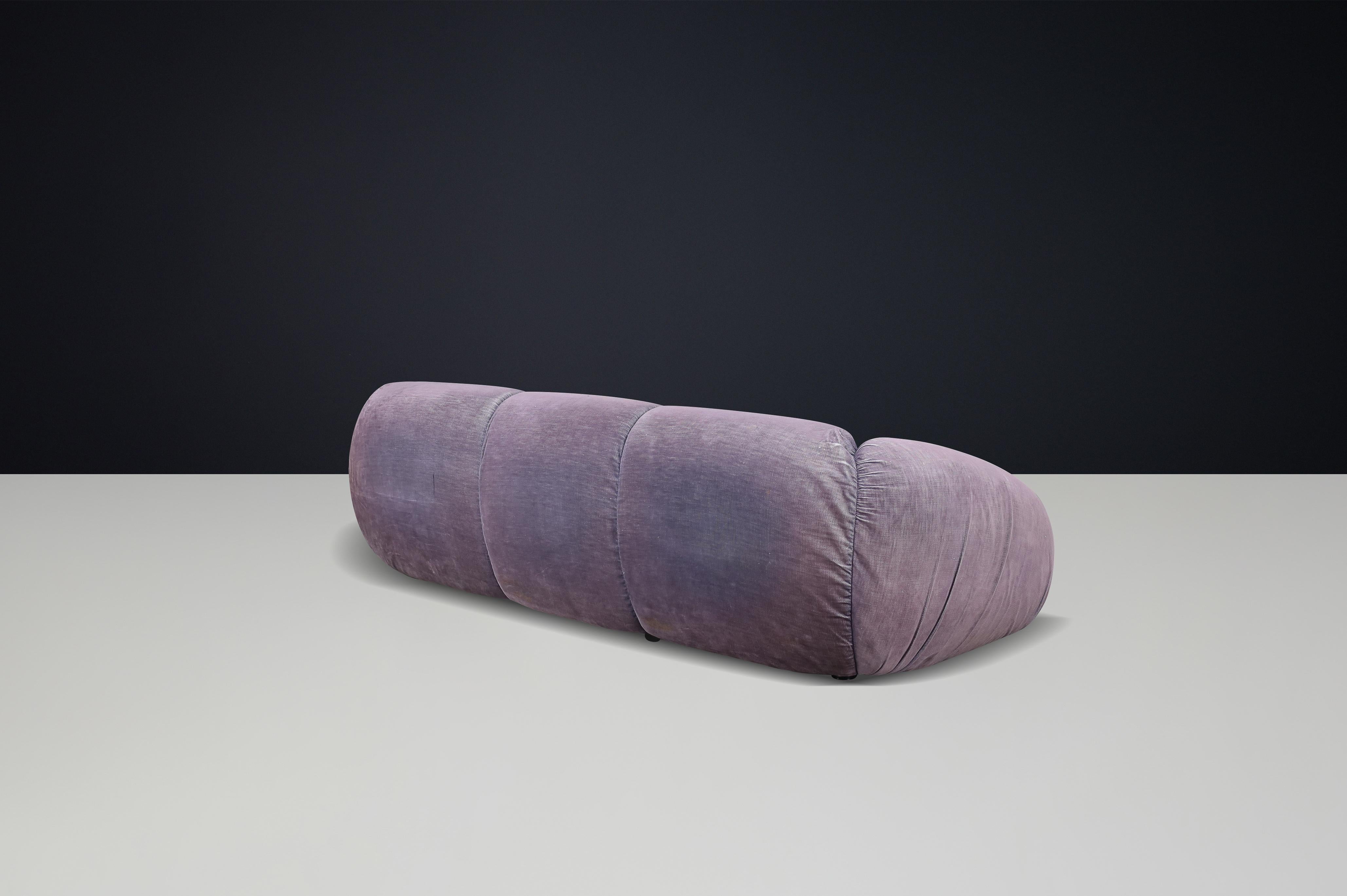 Tissu d'ameublement Sofa 3 places Studio Gruppo 14 T.E.E.E. par Busnelli, Italie, 1970 en vente