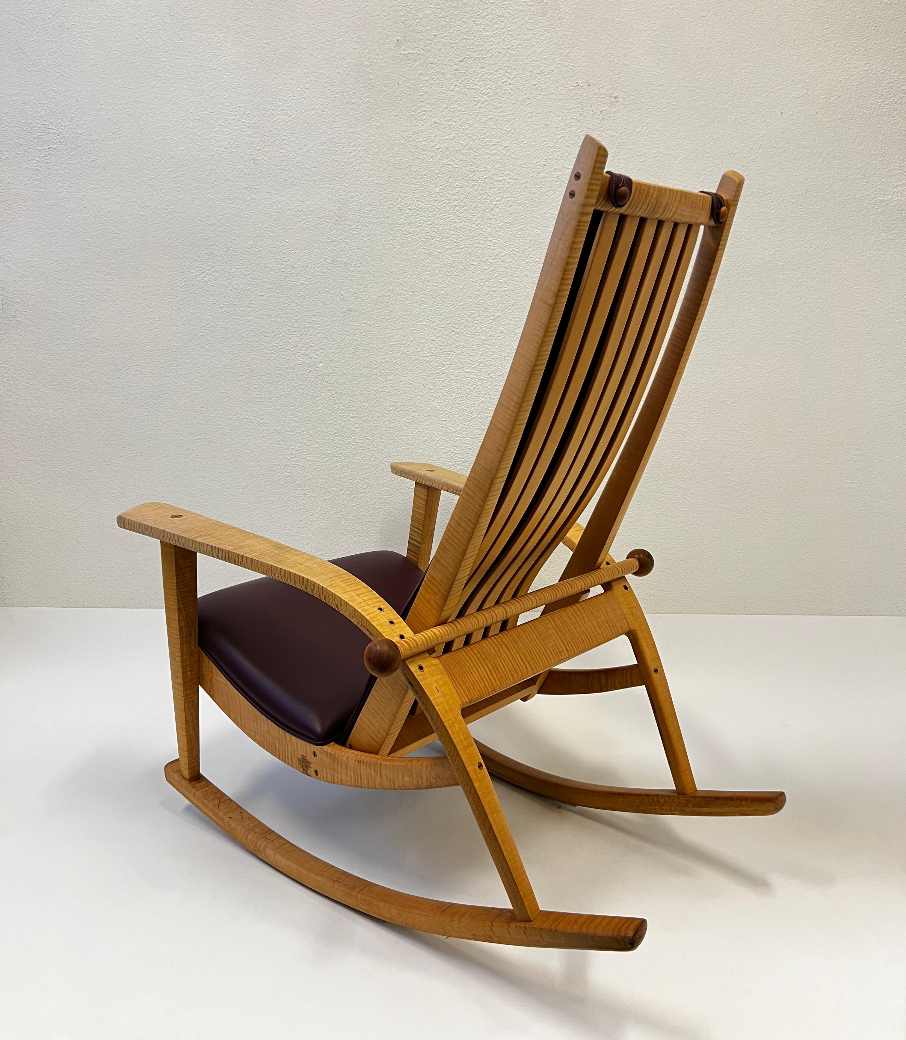 Modern Studio Hand Crafted Rocking Chair by Robert Erickson 