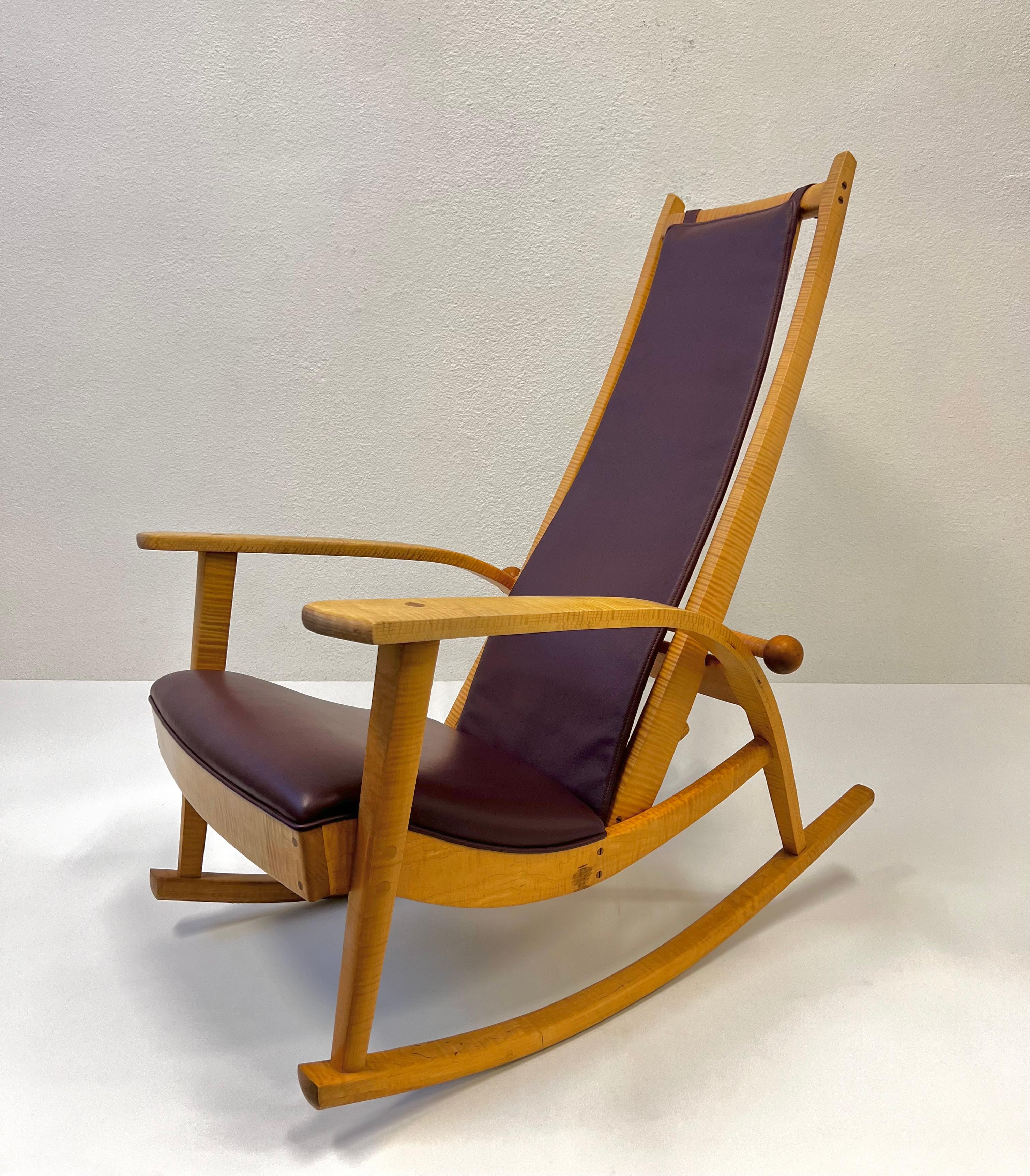 American Studio Hand Crafted Rocking Chair by Robert Erickson 