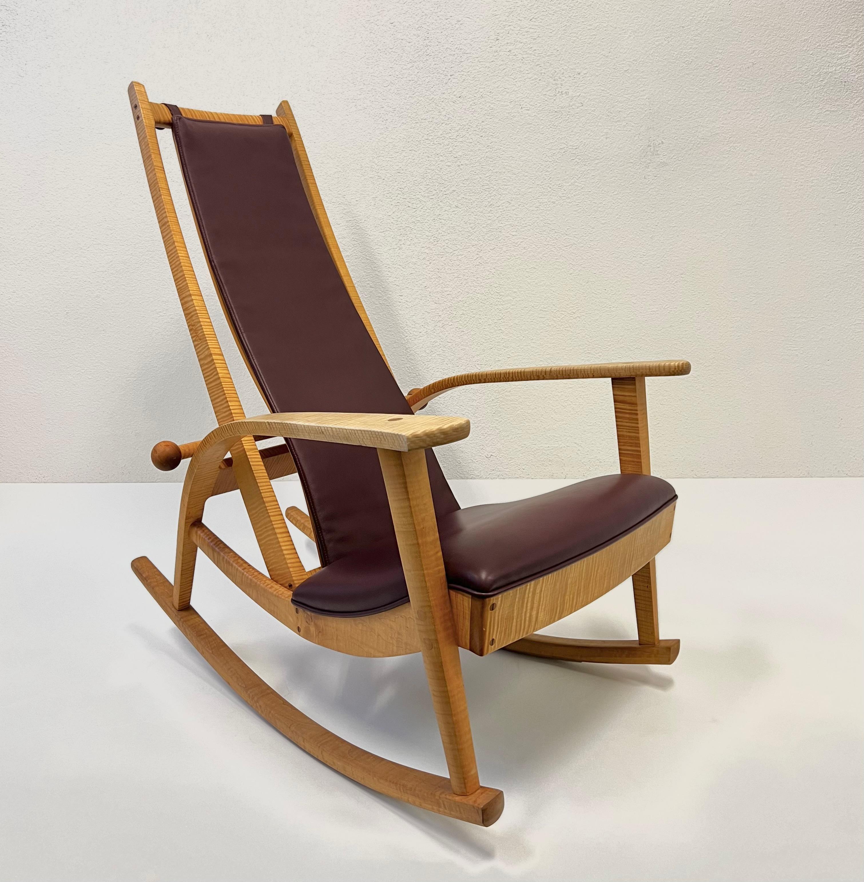 Hand-Crafted Studio Hand Crafted Rocking Chair by Robert Erickson 
