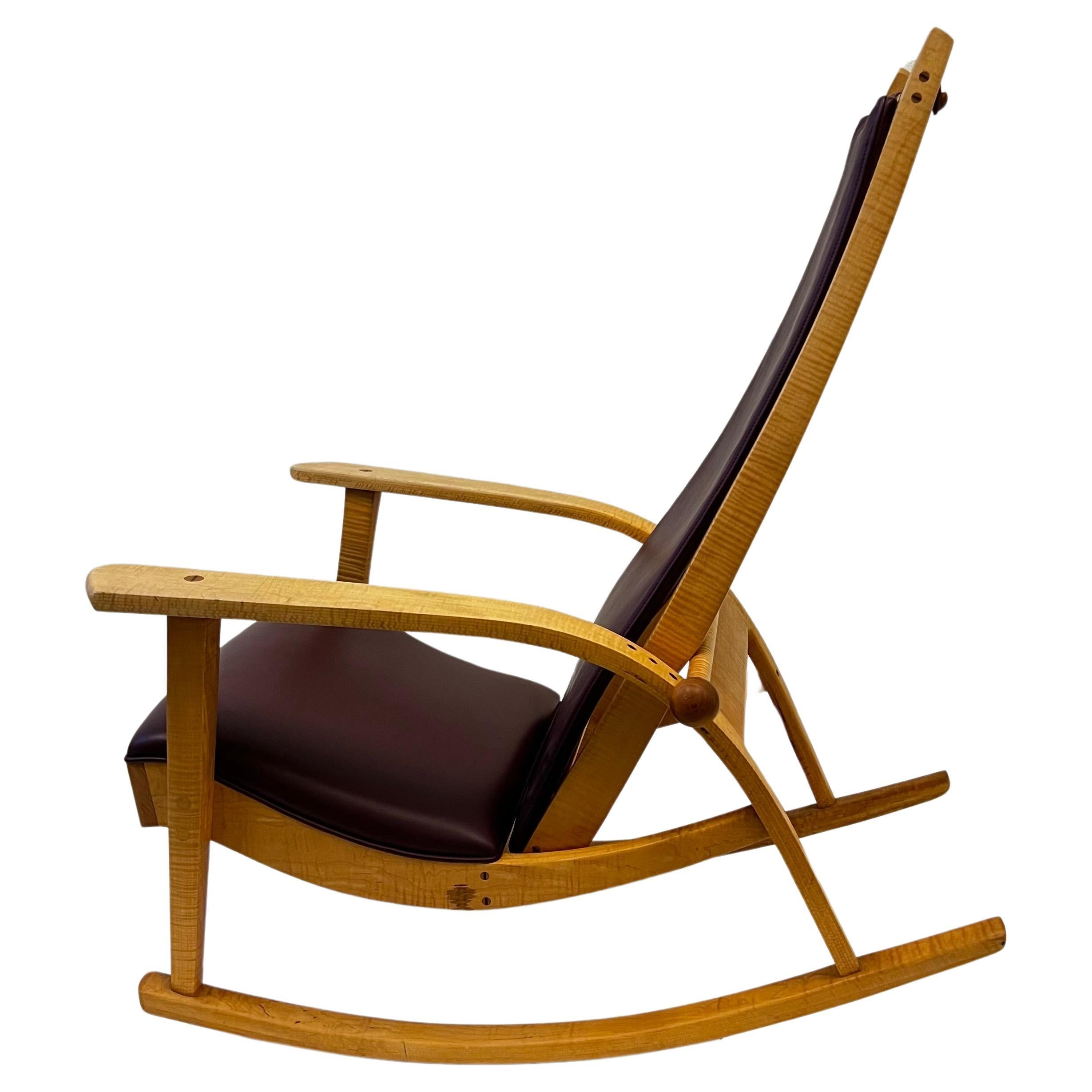 Studio Hand Crafted Rocking Chair by Robert Erickson 