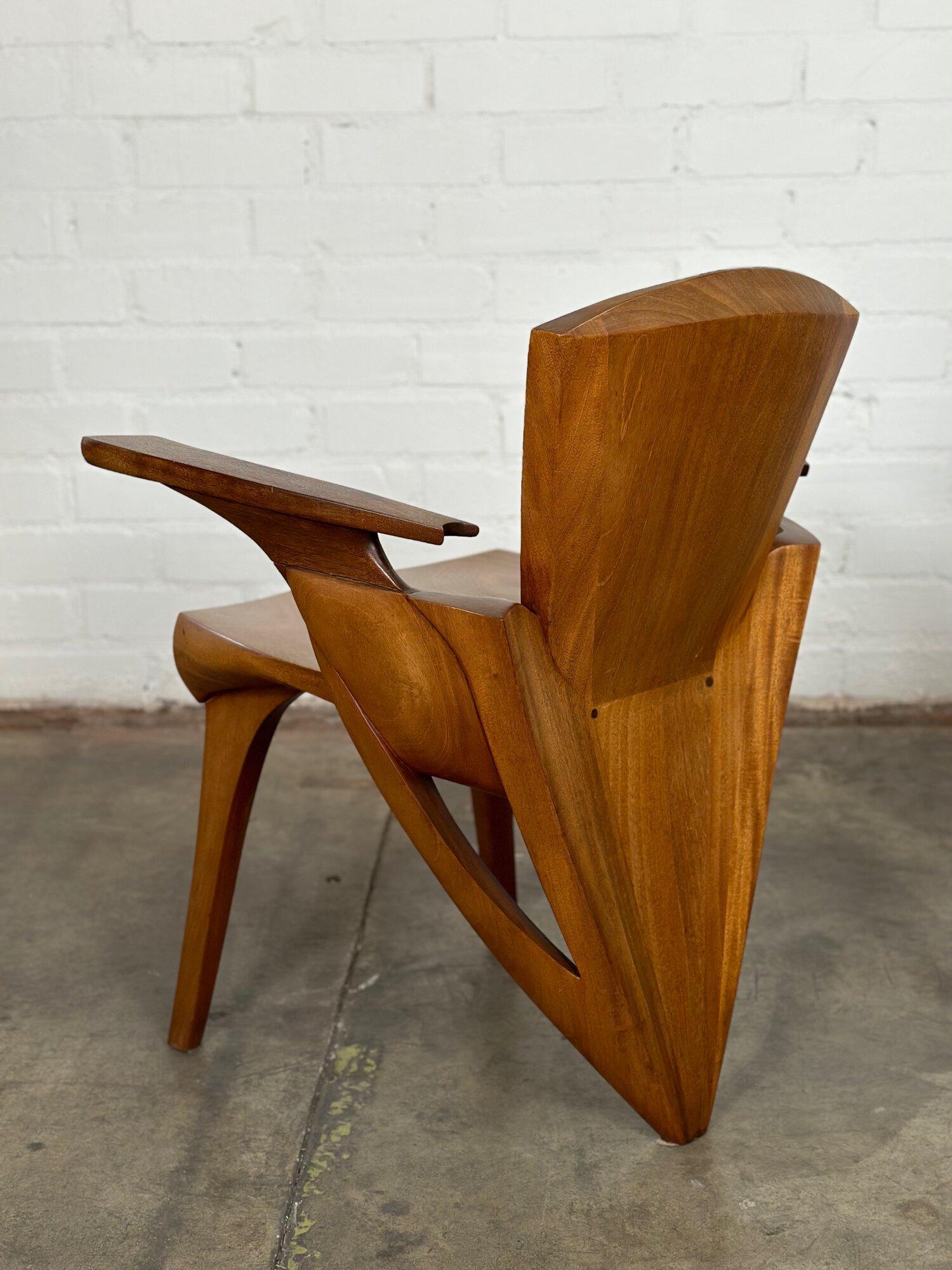 Mid-Century Modern Studio handcrafted Side chairs -pair For Sale