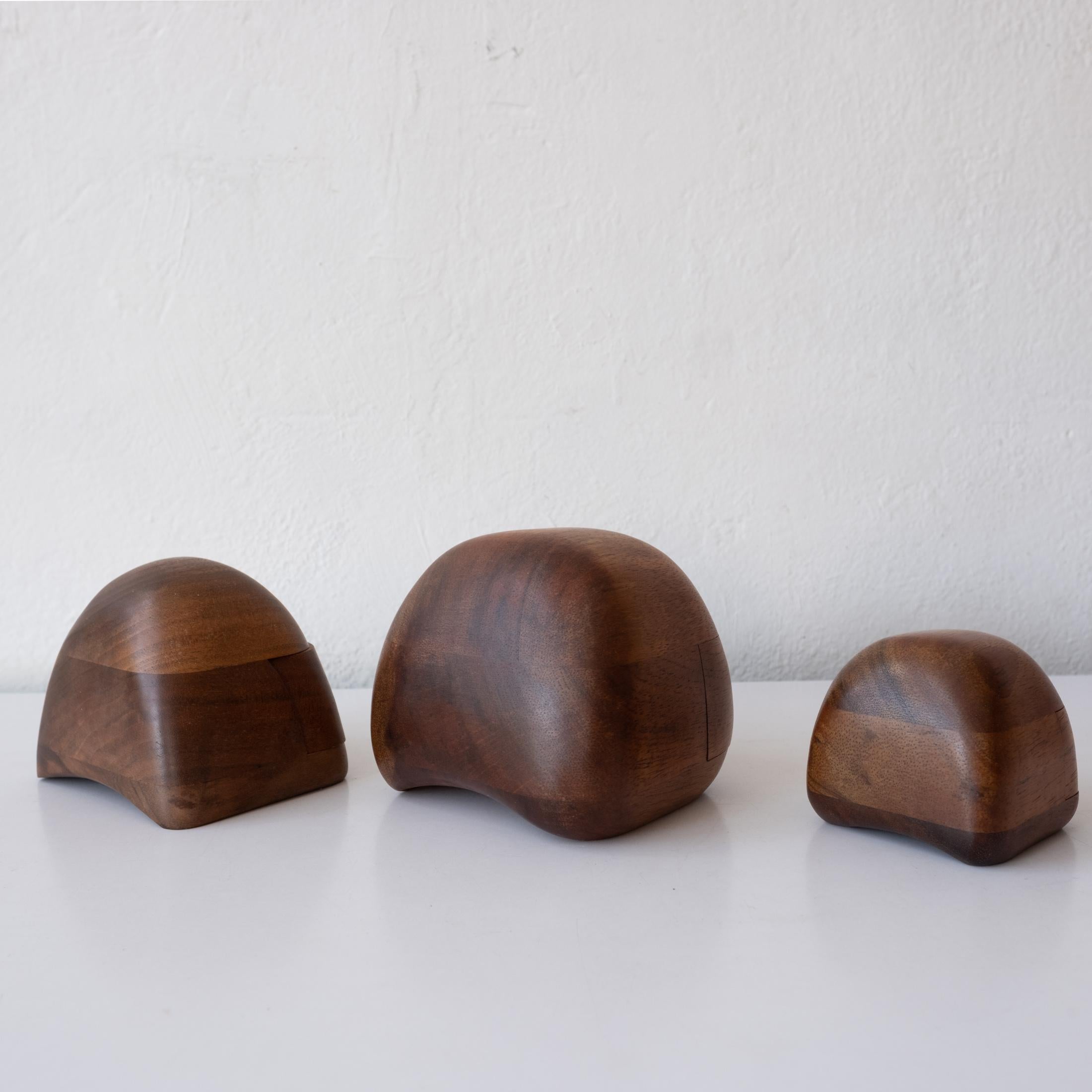 Studio Handcrafted Wood Jewelry Boxes by Dean Santner, 1970s For Sale 10