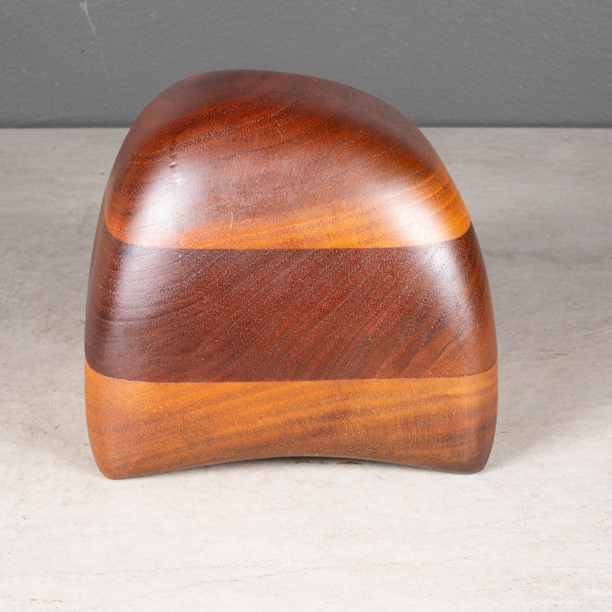 Joyero artesanal del artista de la Bahía de San Francisco Dean Santner c.1970 Fieltro en venta