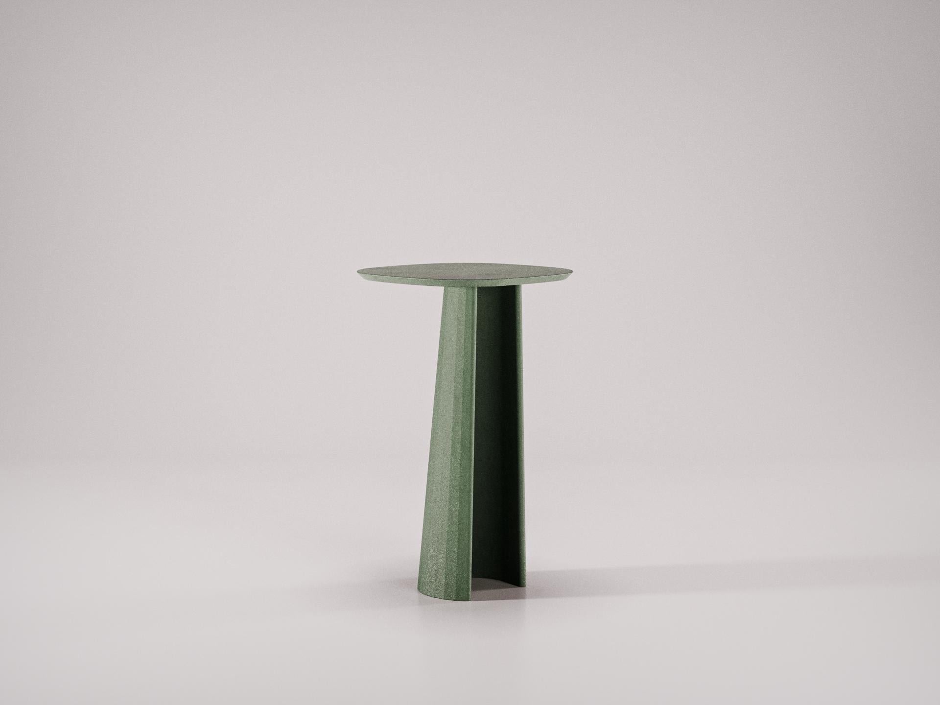 Italian Studio Irvine for F&C Fusto Concrete Pedestal h82 Chocolate Cement Handmade For Sale