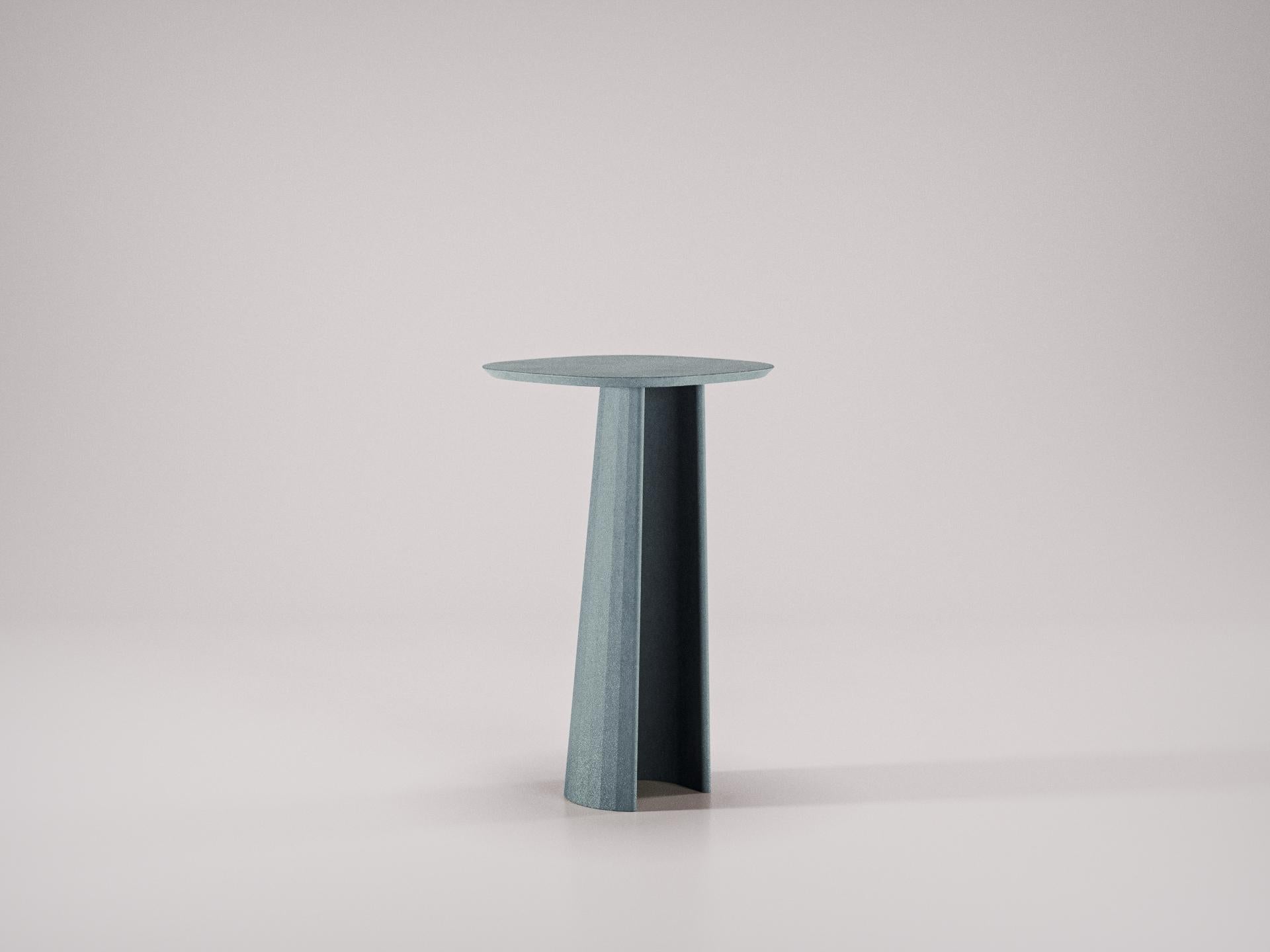 Studio Irvine for F&C Fusto Concrete Pedestal h82 Chocolate Cement Handmade For Sale 1