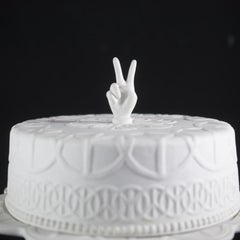 Studio Job Cake of Peace Biscuit Porcelain Centerpiece