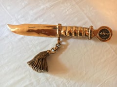 Bronze knife of STUDIO JOB with ornamental brush