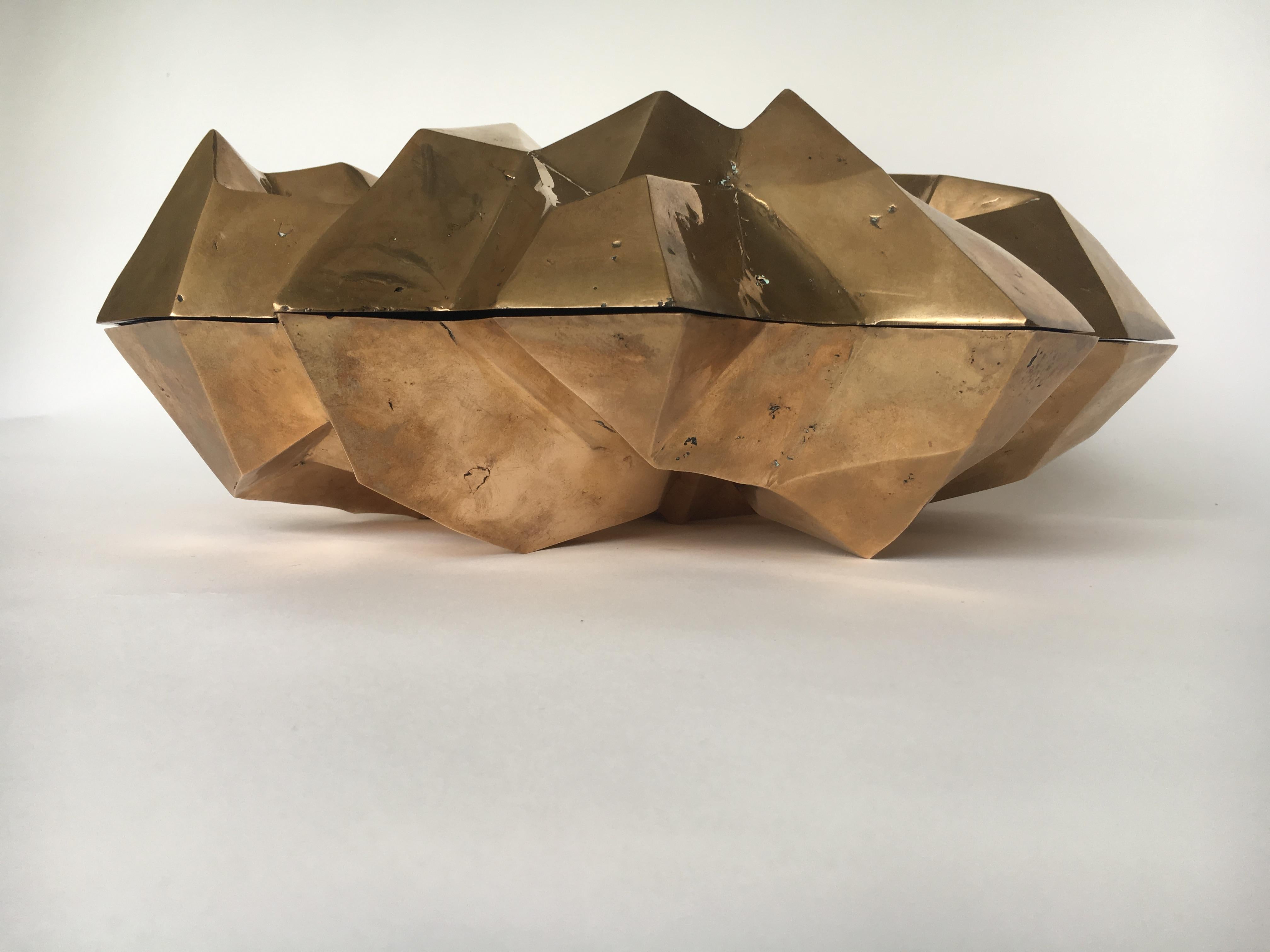 bronze rock box STUDIO JOB centerpiece  For Sale 12