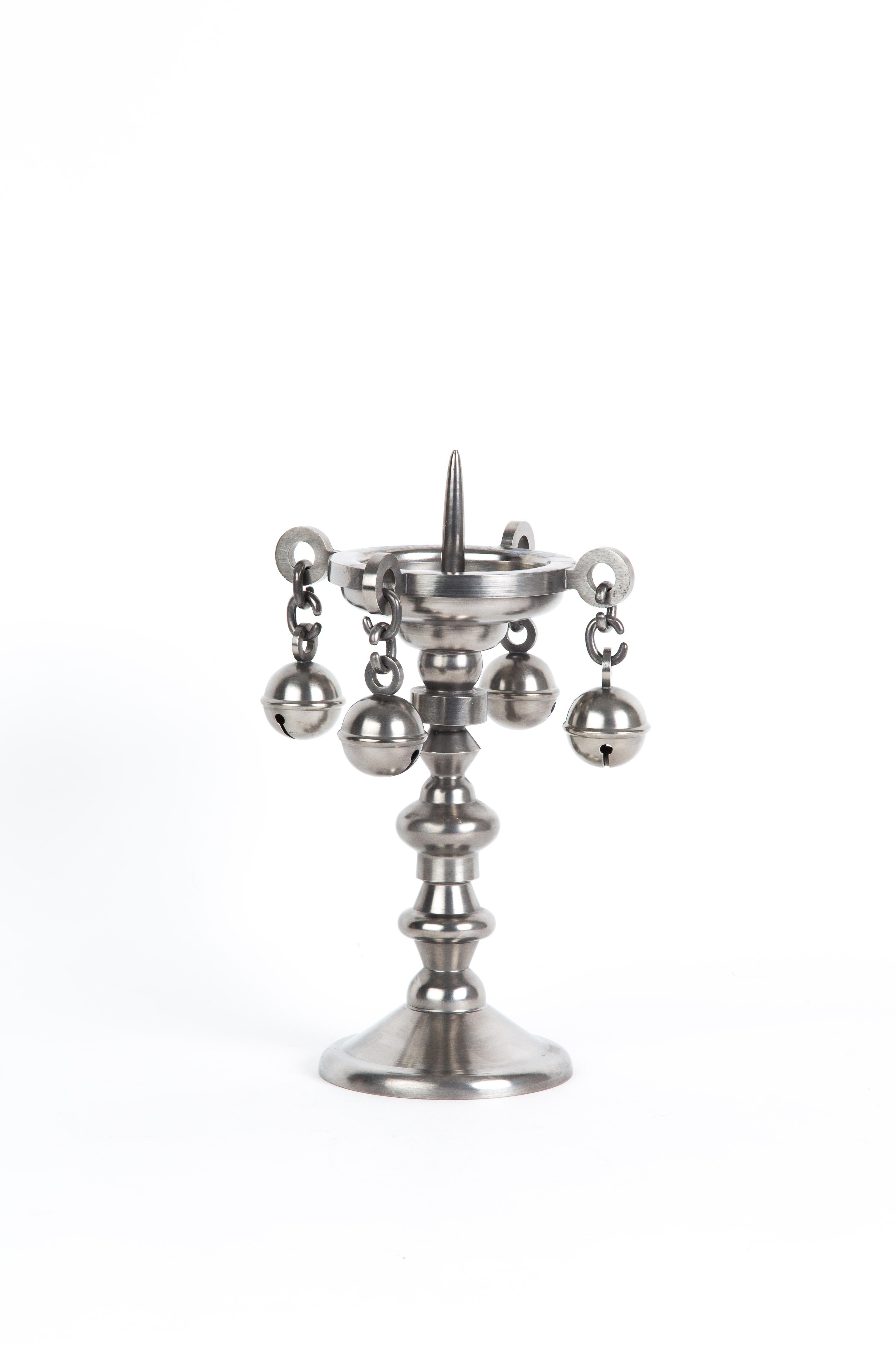 Pewter Candle Holder For Sale 1