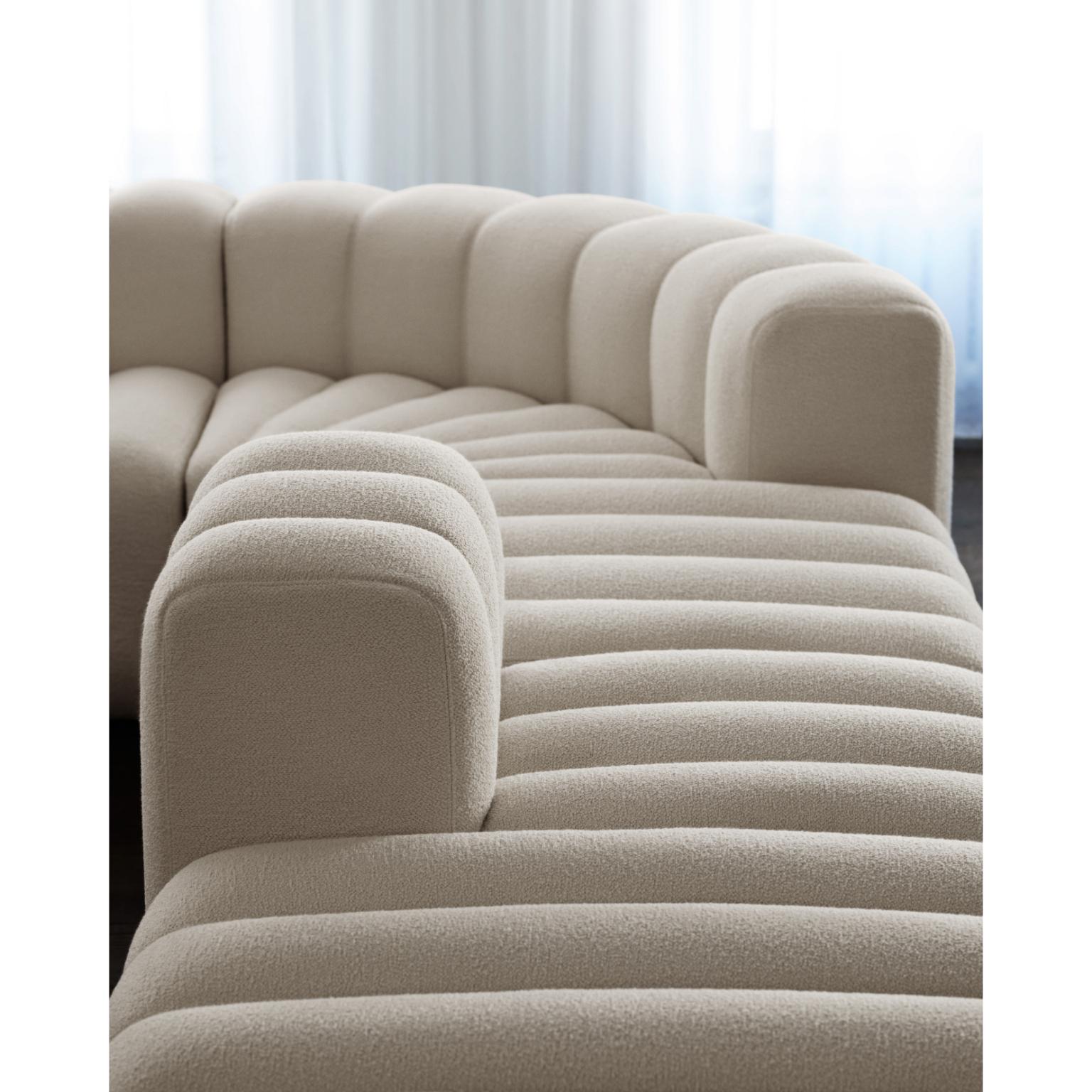 Post-Modern Studio Large Left Modular Sofa With Armrest by NORR11 For Sale