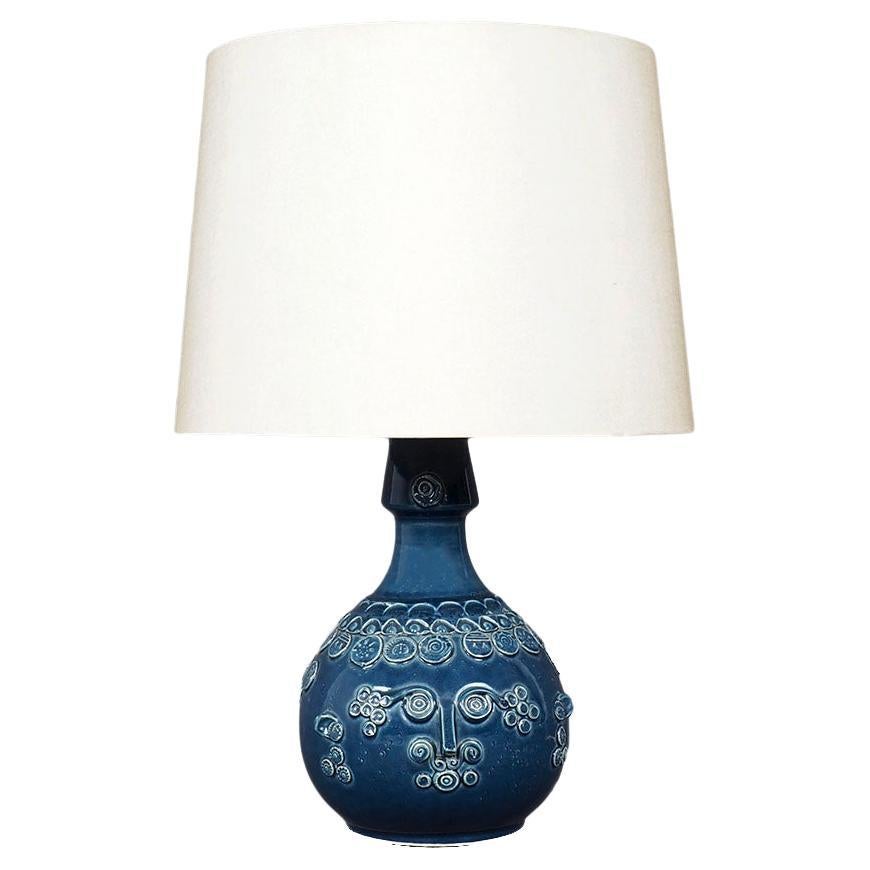 Studio Line Blue Face Table Lamp by Bjørn Wiinblad for Rosenthal, 1960s