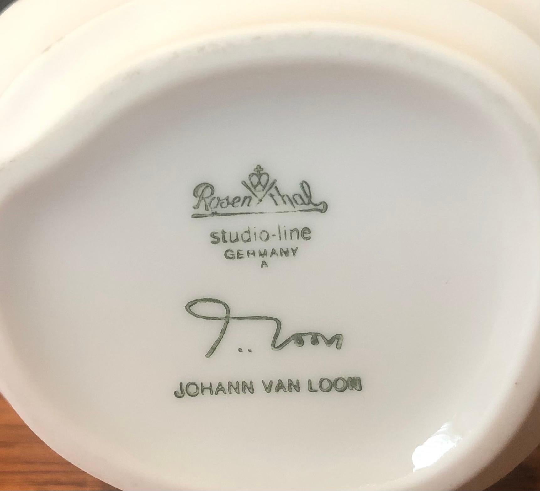 Vase Vita Grooved de Johann Van Loon pour Rosenthal, ligne Studio-Line en vente 2