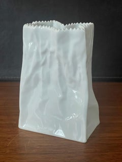 Studio Line White Porcelain "Bag" Vase by Tapio Wirkkala for Rosenthal