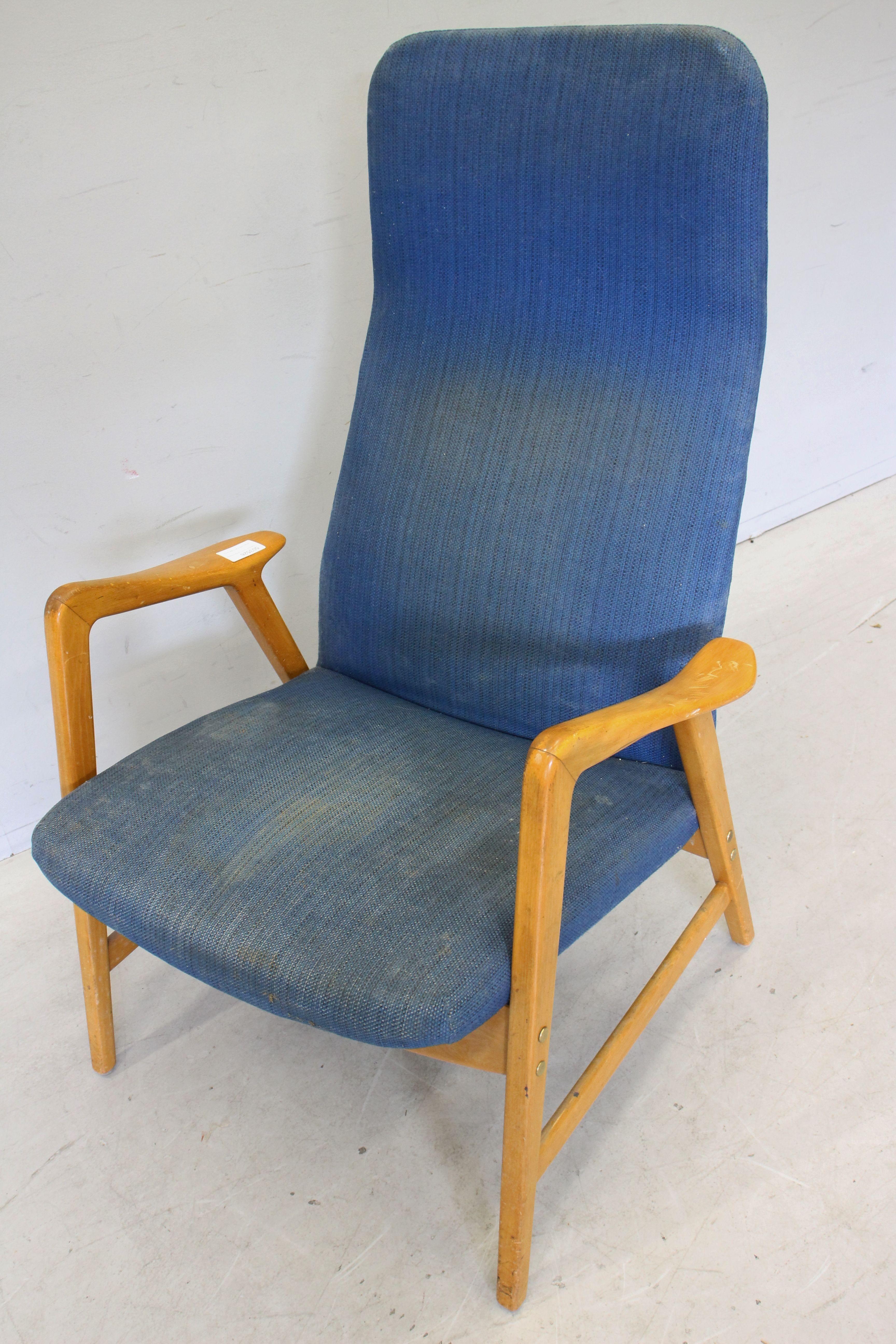 Add a little mid century style to your home with this Studio Ljungs Industrier armchair from the mid-1960’s. We’re guessing it’s by Swedish furniture designer Alf Svensson, and it features a gorgeous hardwood frame and the original upholstery, which