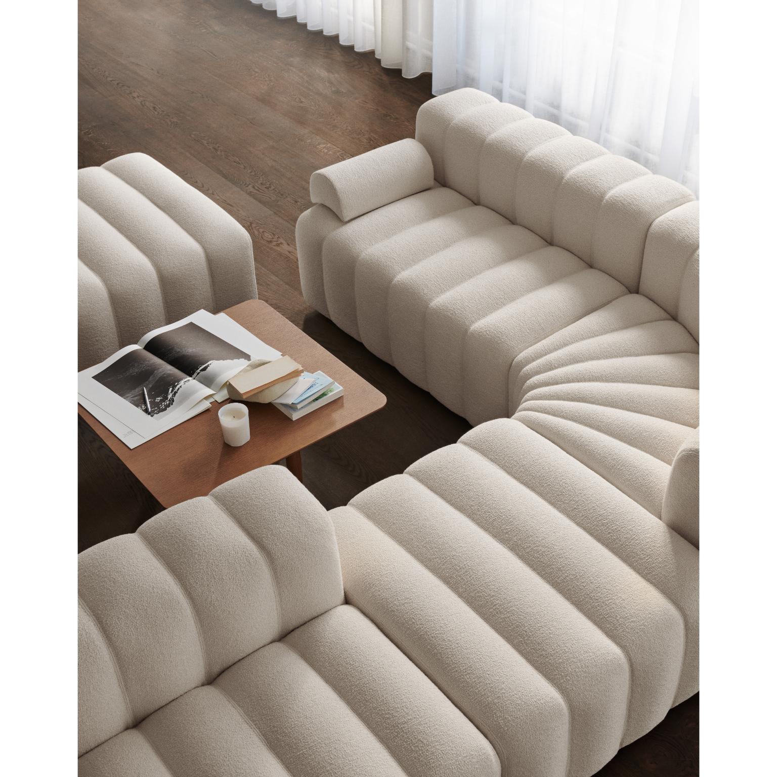 Danish Studio Lounge Large Left Modular Sofa With Short Armrest by NORR11 For Sale