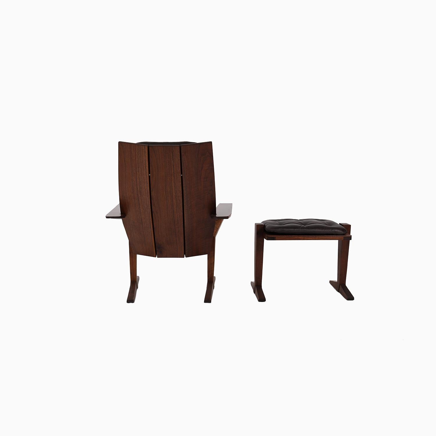 American Studio Lounge 'No. 3 Chair' & Ottoman For Sale
