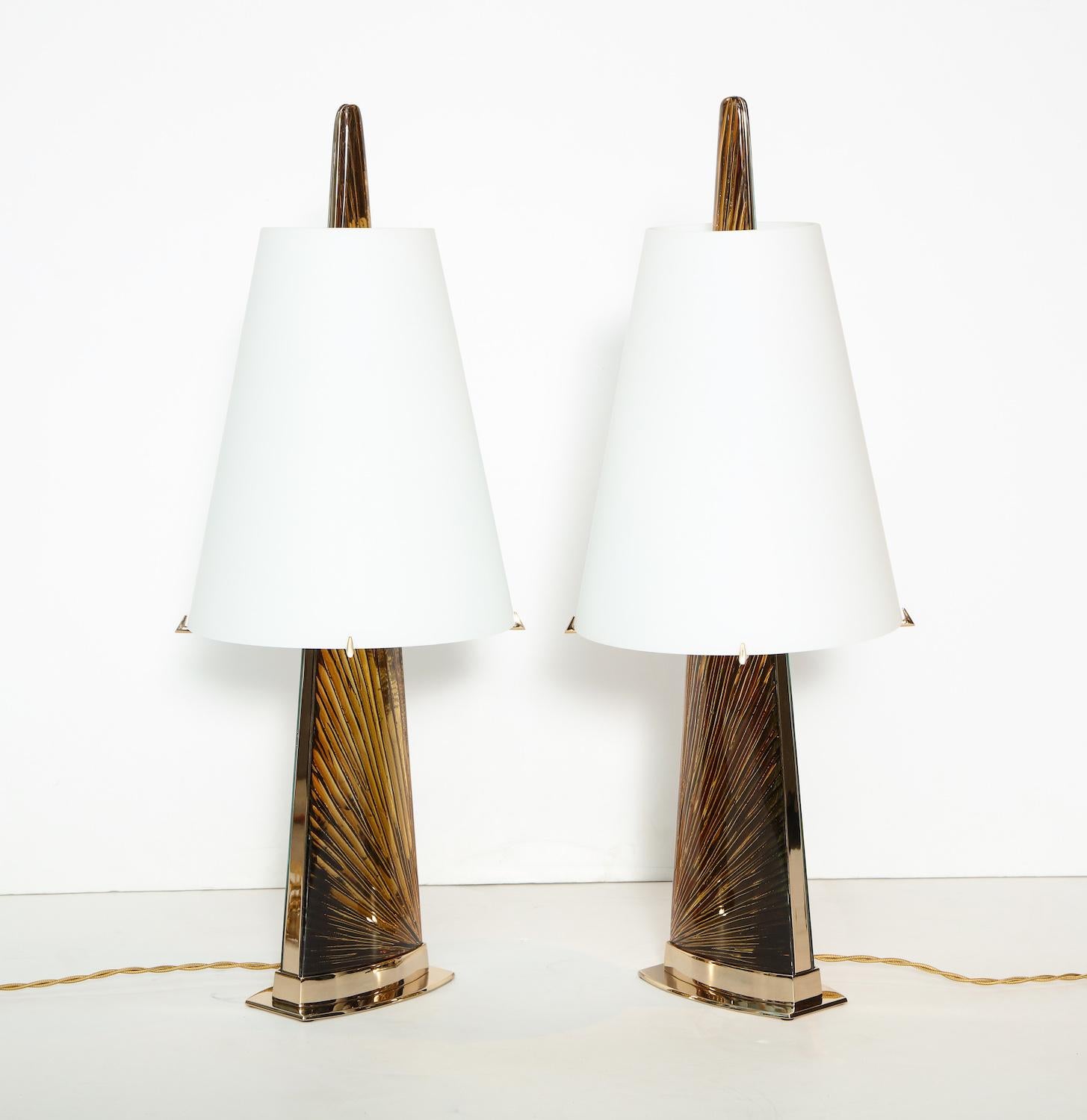 Studio-Made “Abisso” Lamps by Ghiró Studio In Excellent Condition In New York, NY