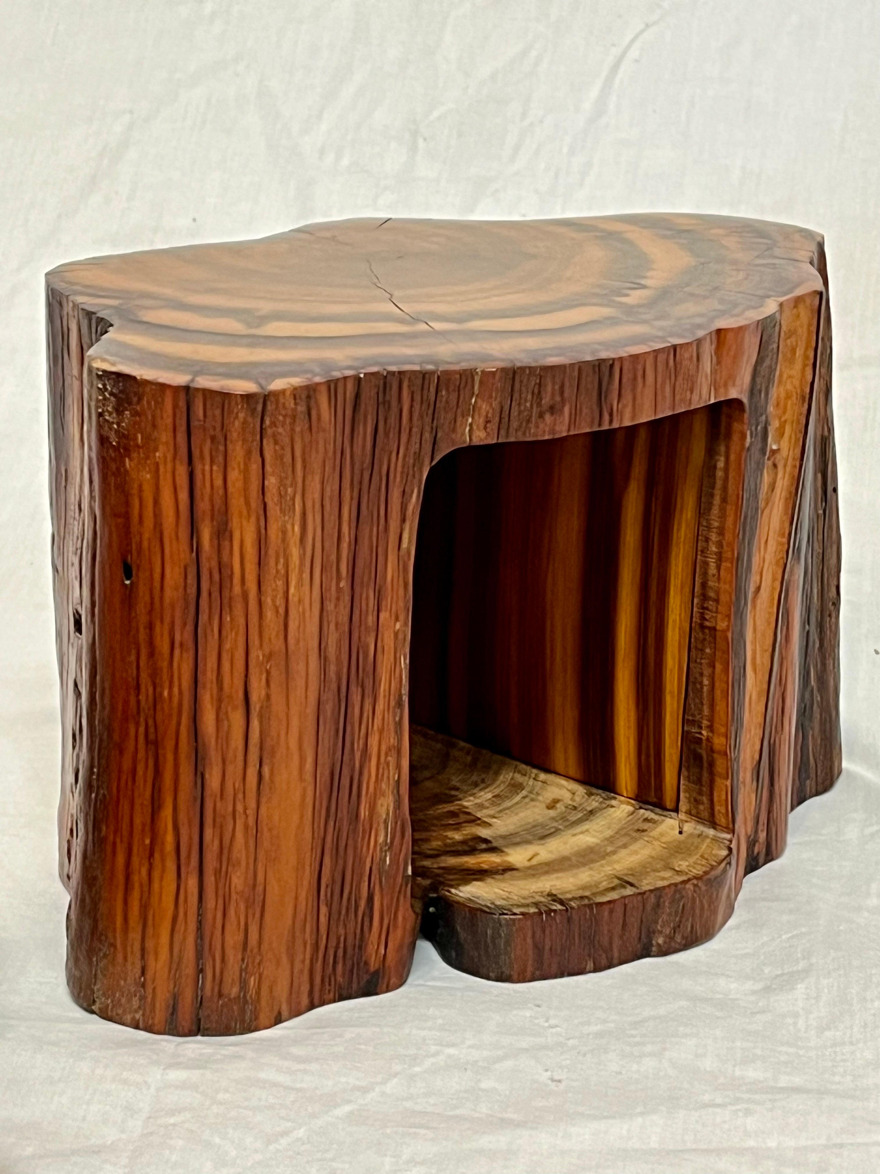 Hand-Crafted Studio Made American Organic Freeform Rustic Craft Wood Jewelry or Stash Box
