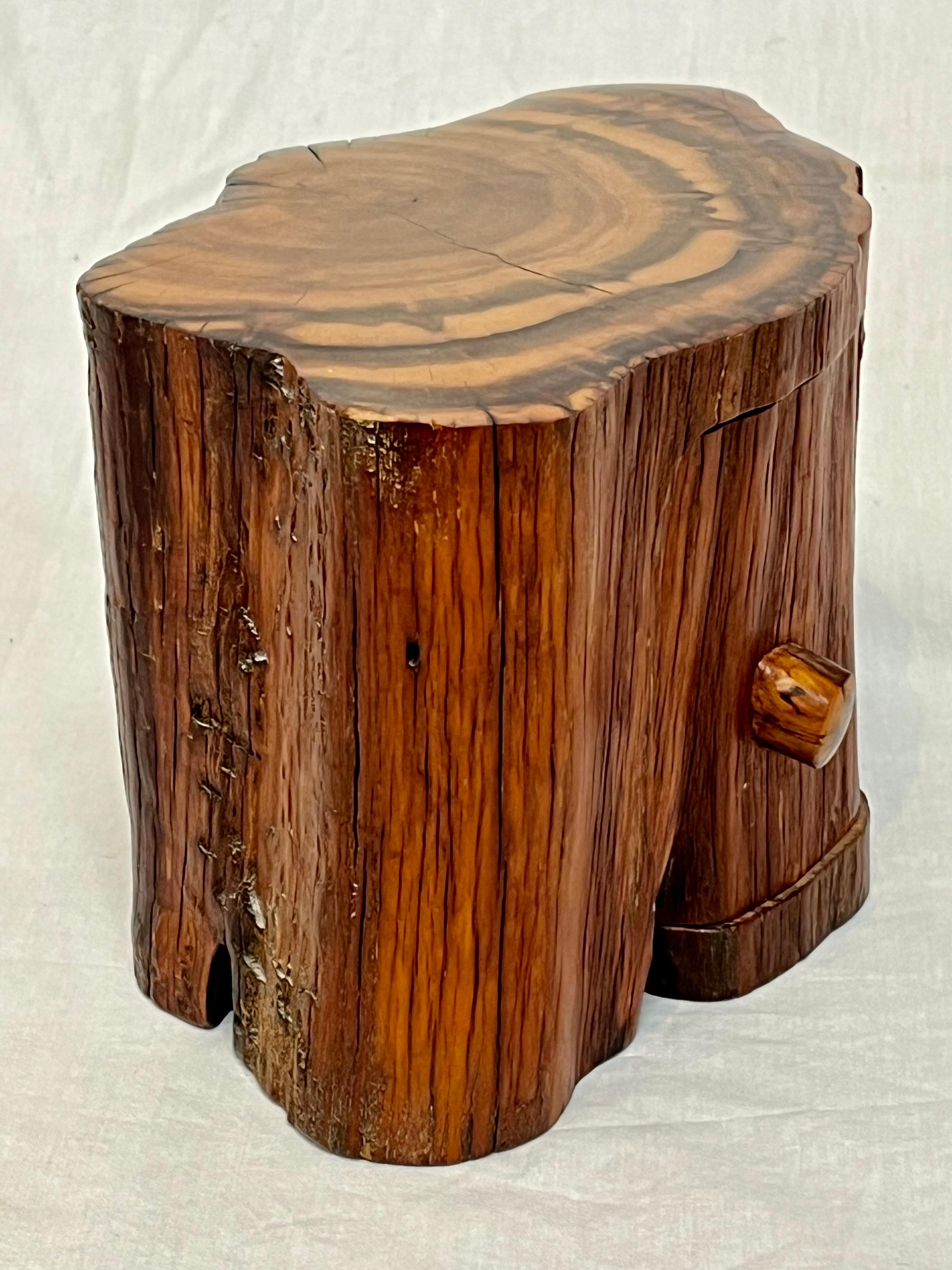 Studio Made American Organic Freeform Rustic Craft Wood Jewelry or Stash Box 3