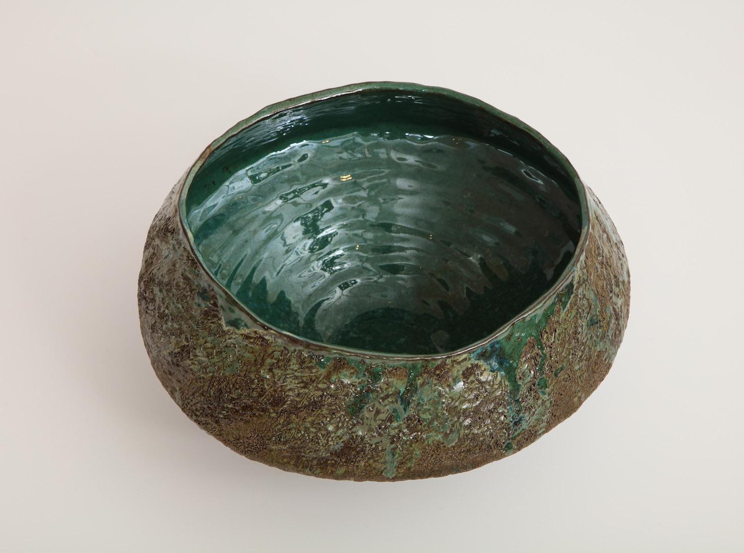 Modern Studio-Made Asymmetric Bowl by Dena Zemsky